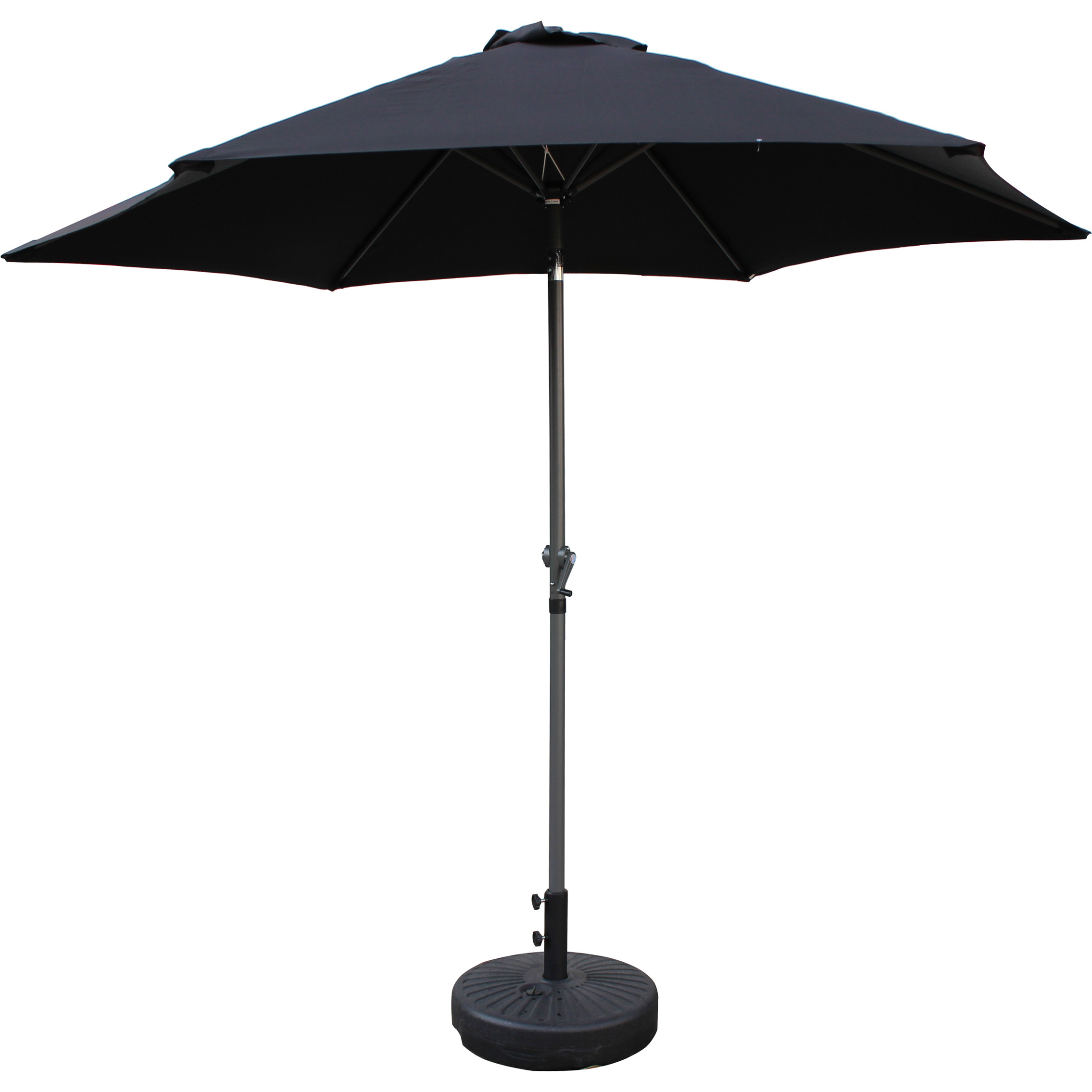 St. Kitts Aluminum 9-foot Patio Umbrella - Black