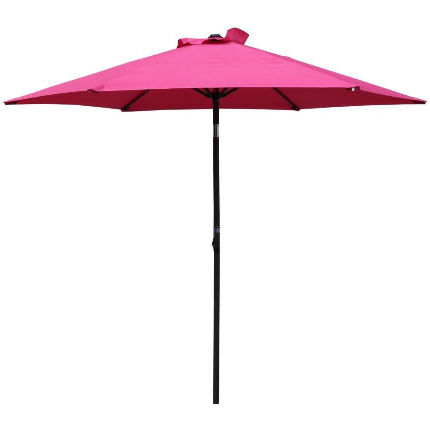 St. Kitts Aluminum Tilt and Crank 8-foot Outdoor Umbrella - Bery Berry