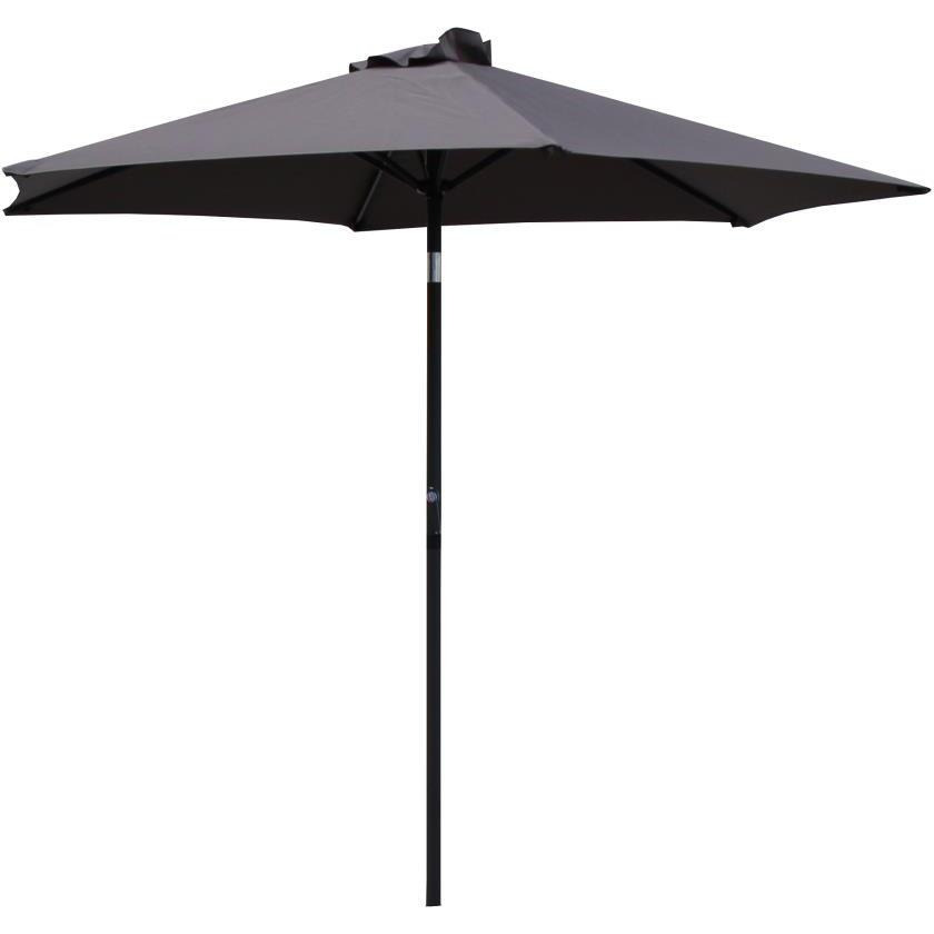 St. Kitts Aluminum Tilt and Crank 10-foot Outdoor Umbrella - Grey