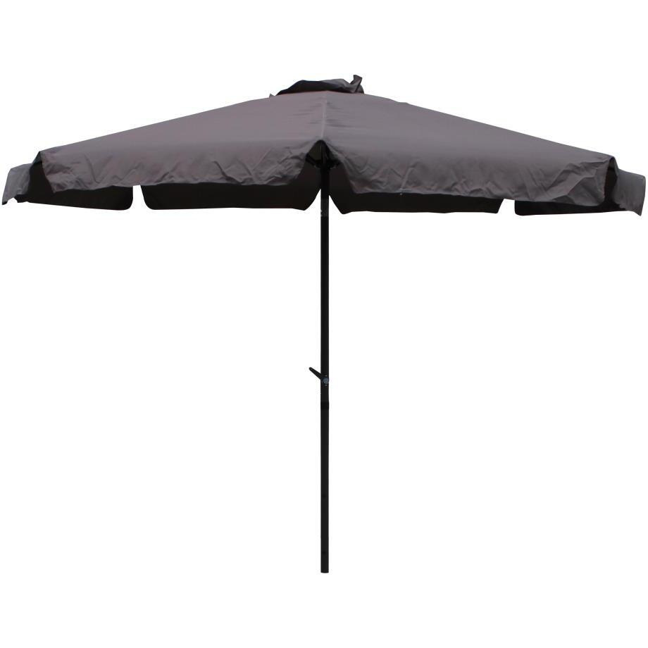 St. Kitts Aluminum Tilt and Crank 10-foot Outdoor Umbrella - Grey