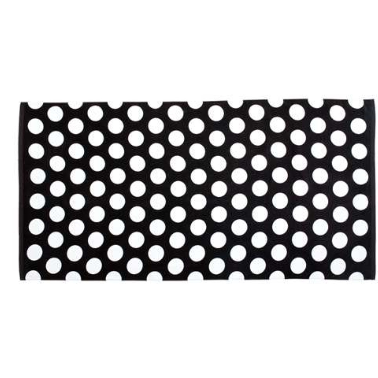 Carmel Towel Company Polka Dot Velour Beach Towel - Black, One Size
