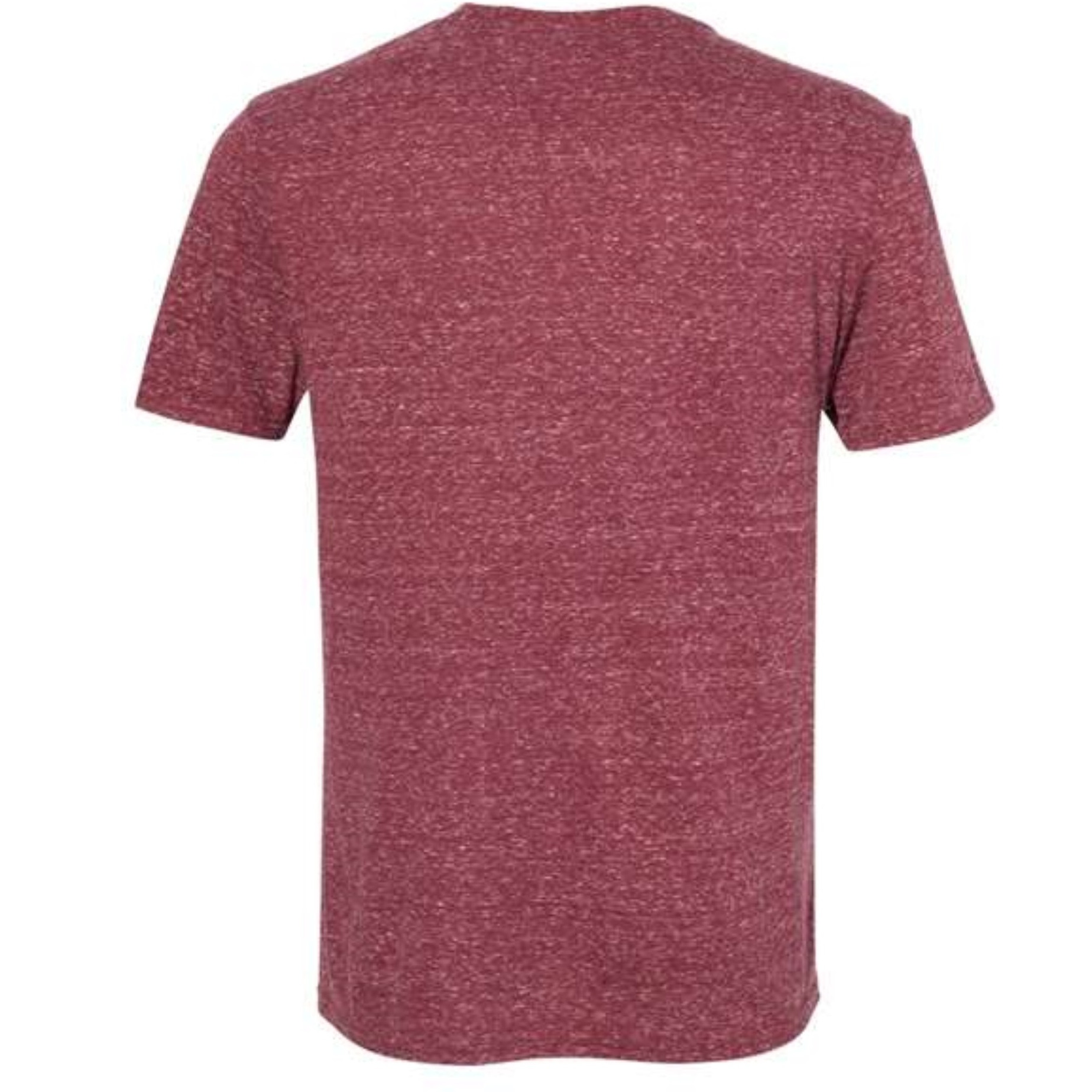 JERZEES Snow Heather Jersey Crew T-Shirt - Maroon, S