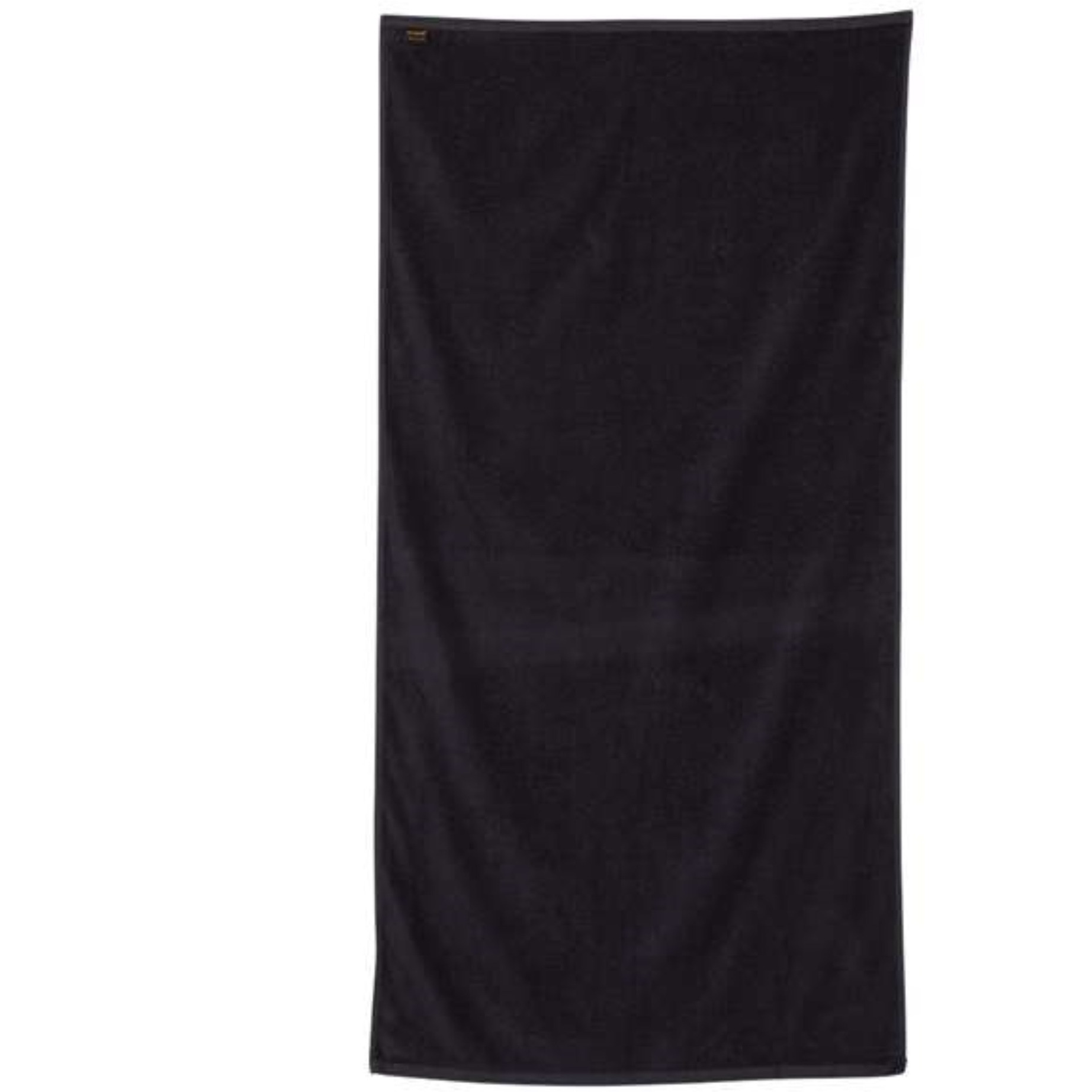 Q-Tees Velour Beach Towel - Black, One Size
