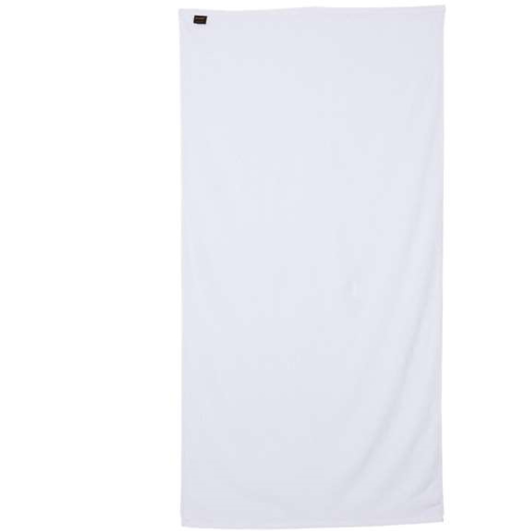 Q-Tees Velour Beach Towel - White, One Size
