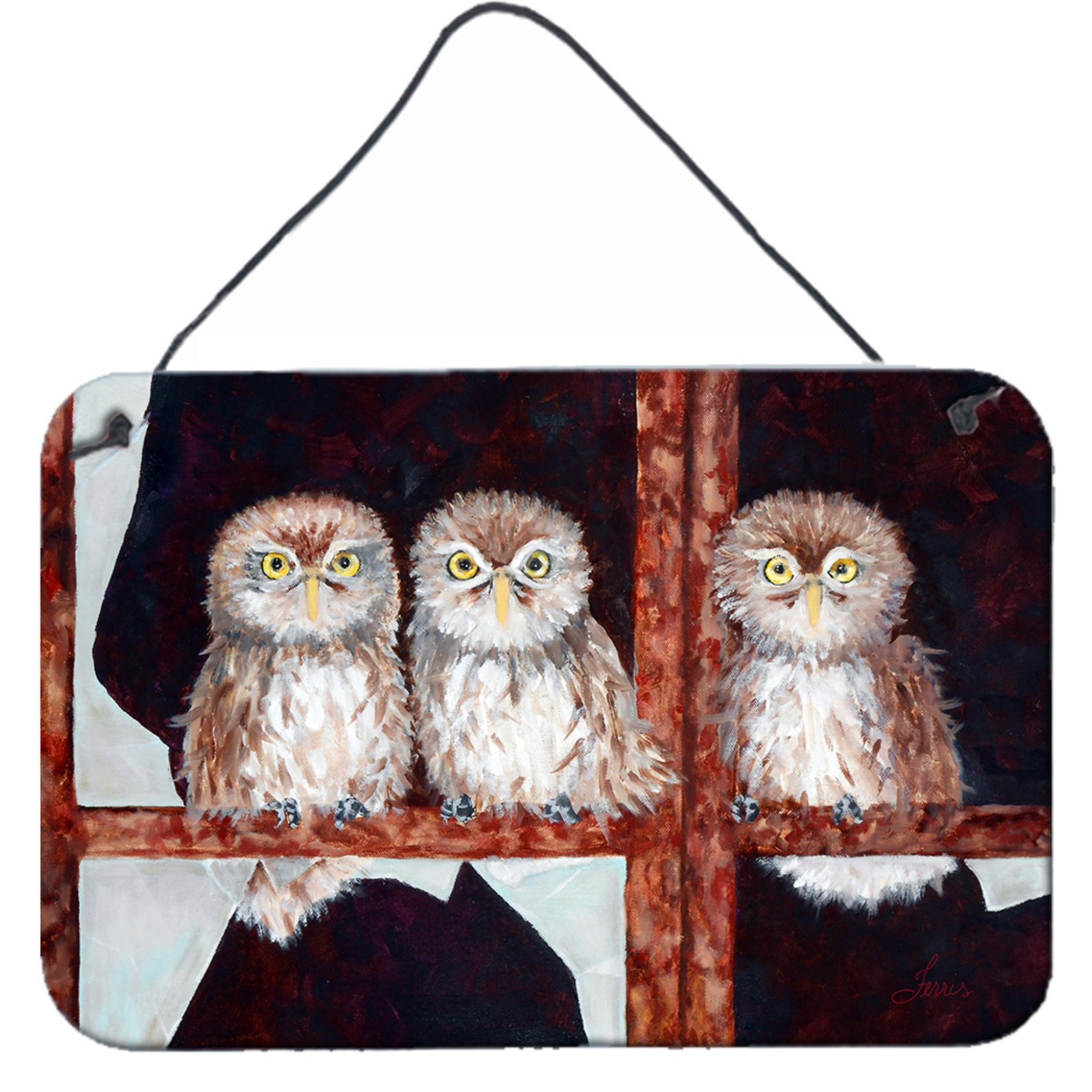 Owls by Ferris Hotard Wall or Door Hanging Prints