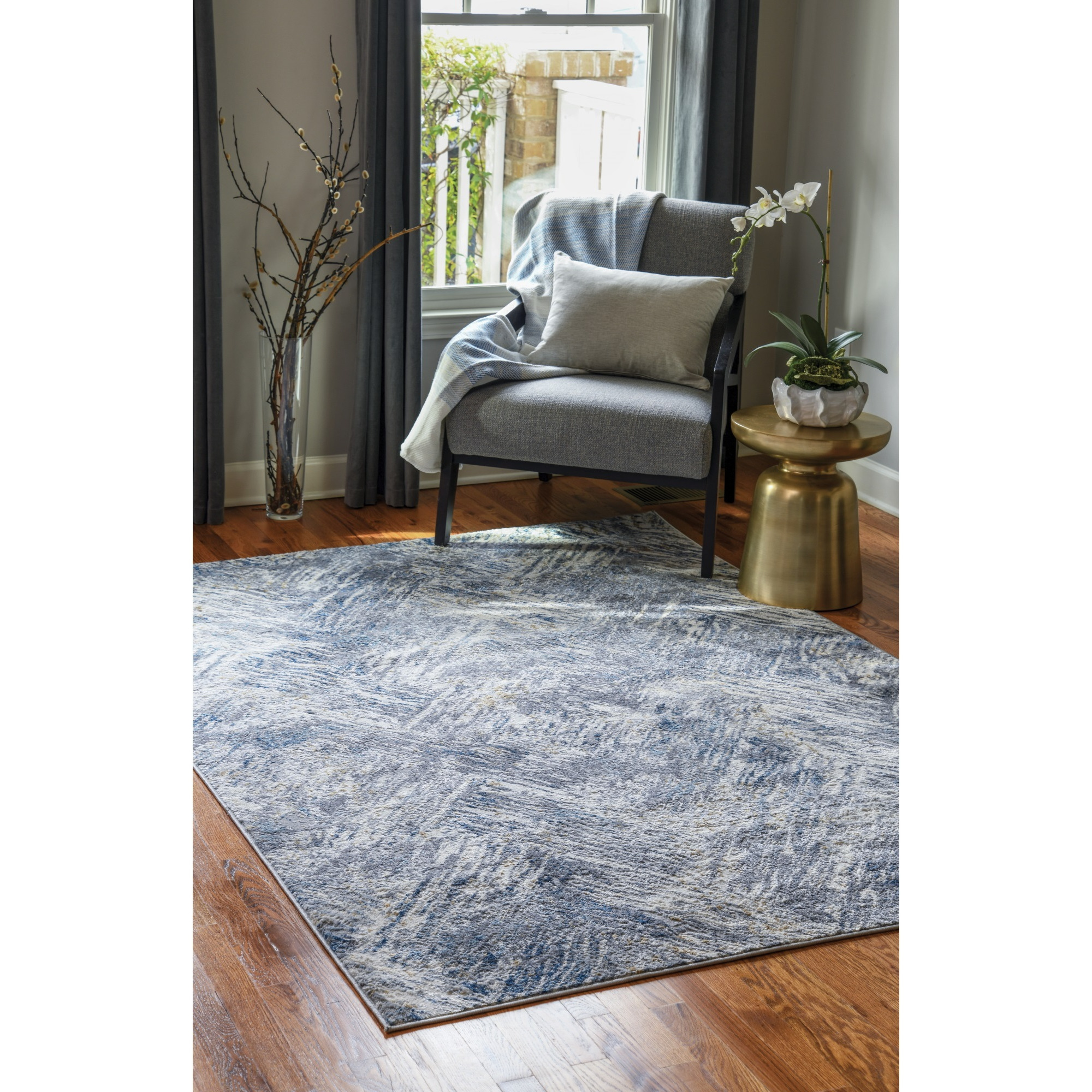 United Weavers Austin Archer Blue Accent Rug 1'11" x 3'