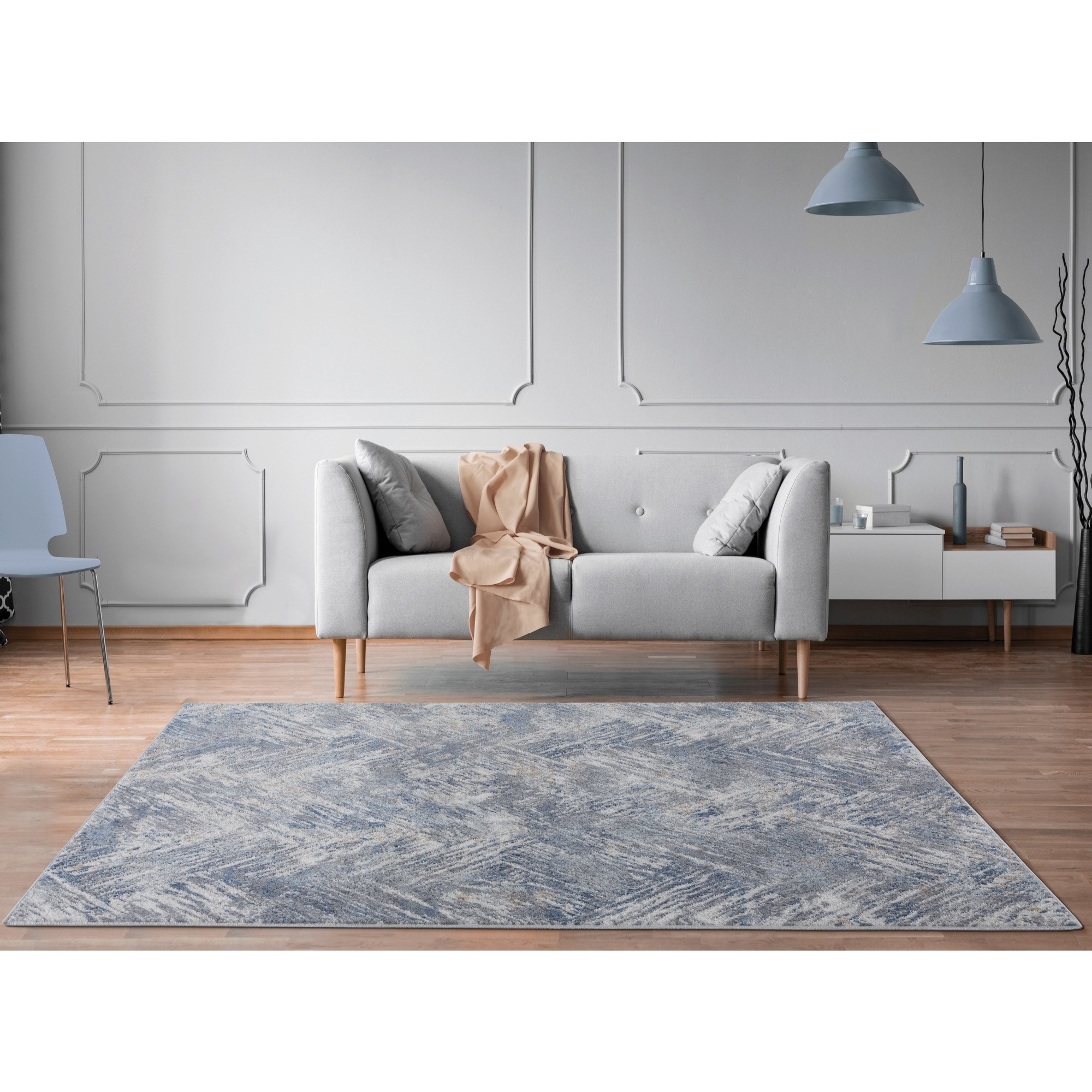 United Weavers Austin Archer Blue Accent Rug 1'11" x 3'