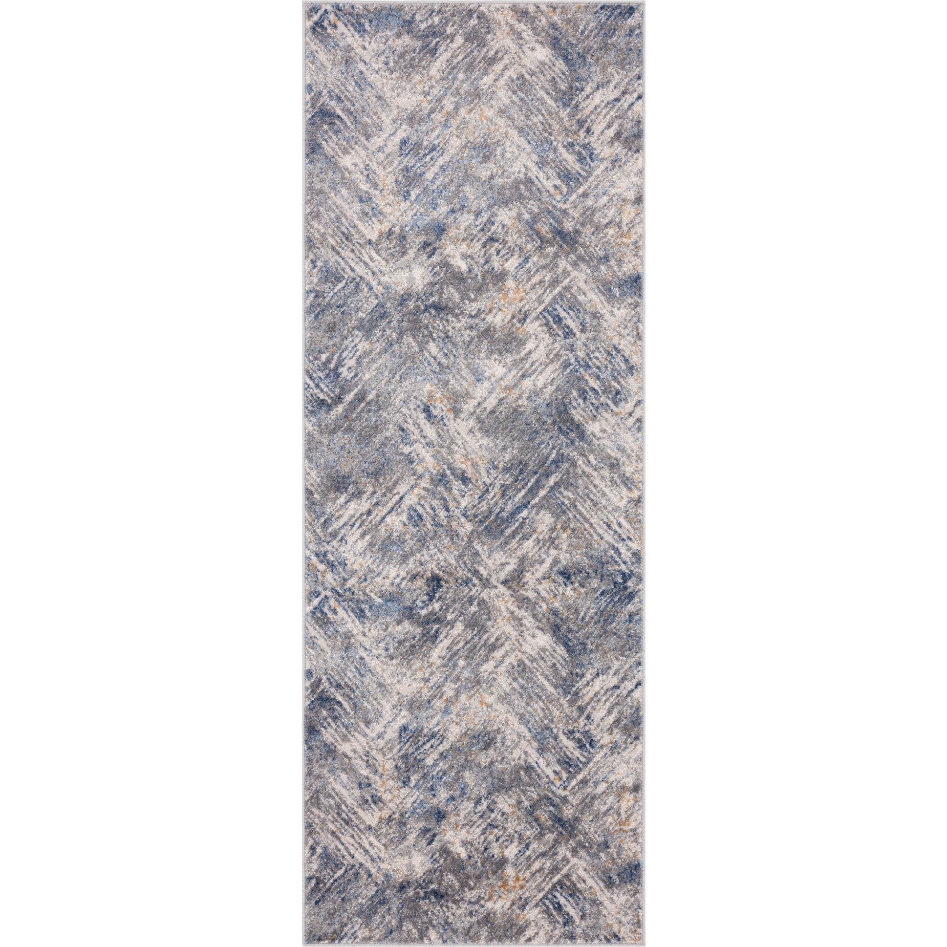 United Weavers Austin Archer Blue Runner Rug 2'7" x 7'4"