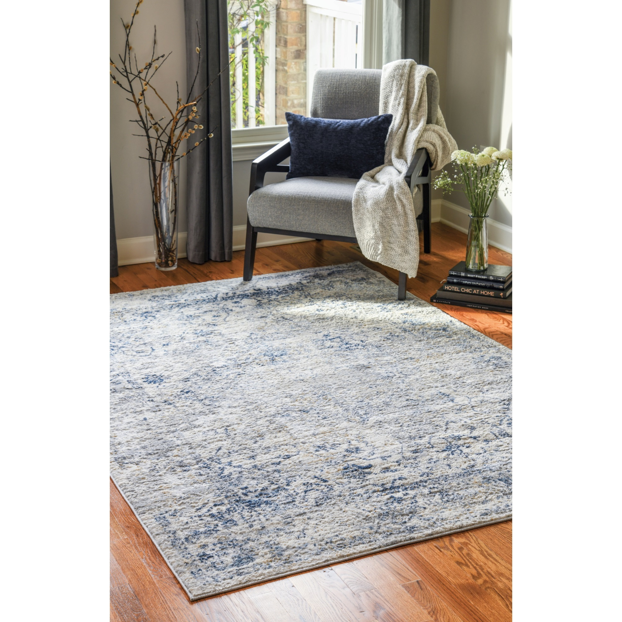 United Weavers Austin Clark Blue Accent Rug 1'11" x 3'