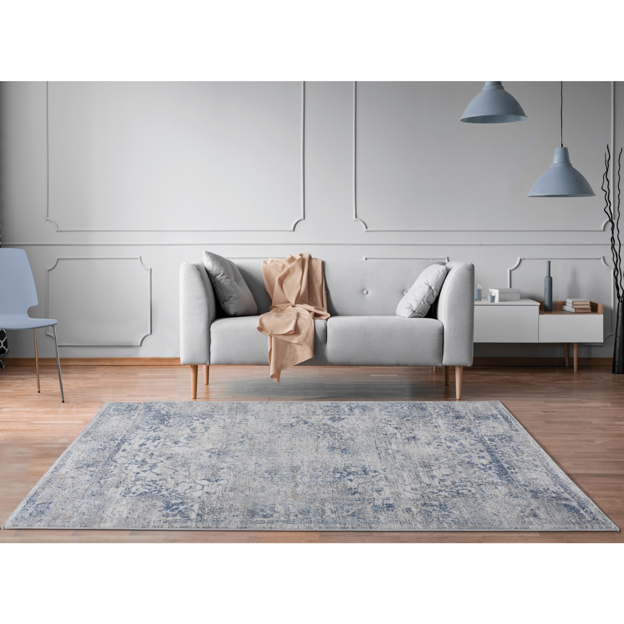 United Weavers Austin Clark Blue Accent Rug 1'11" x 3'