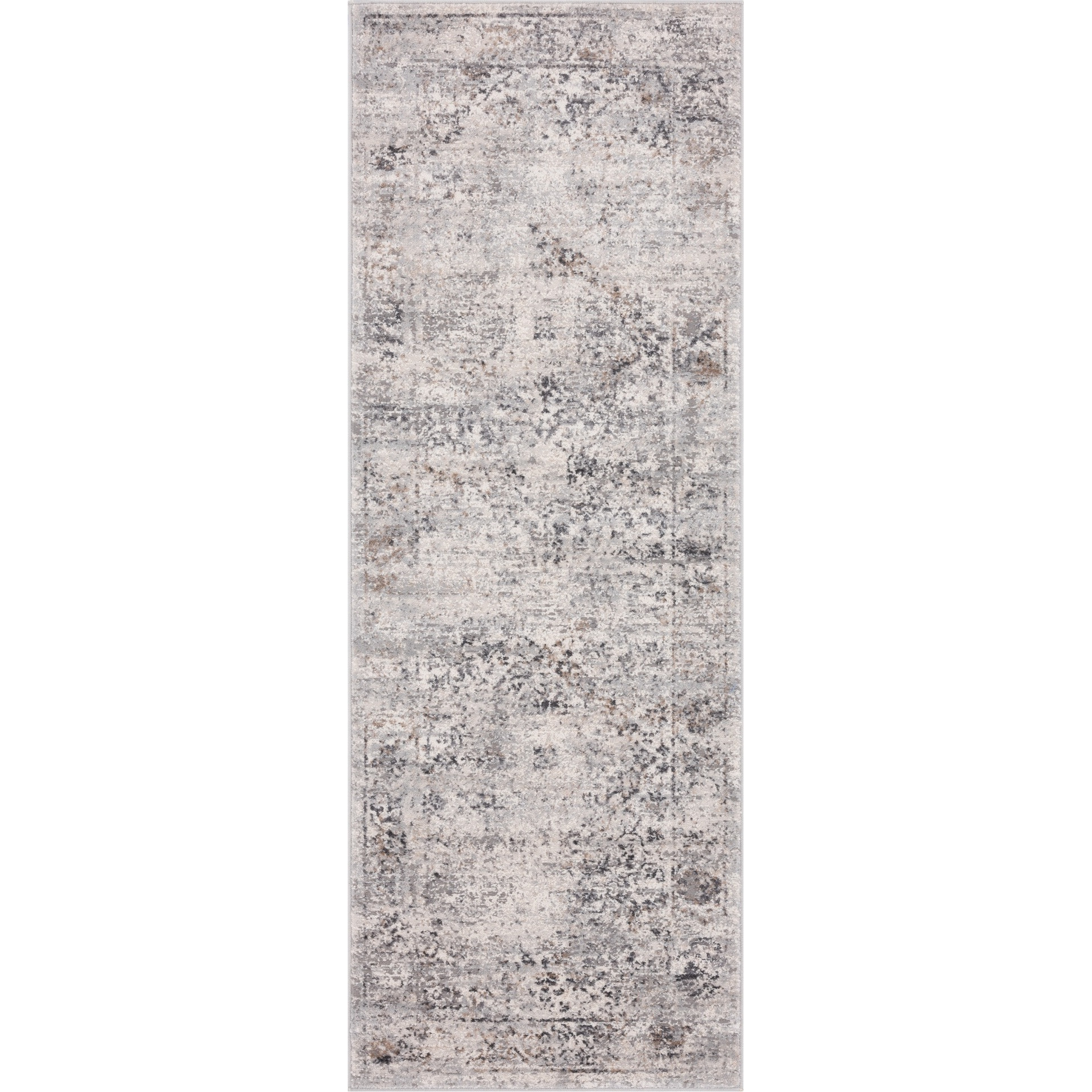United Weavers Austin Clark Grey Runner Rug 2'7" x 7'4"