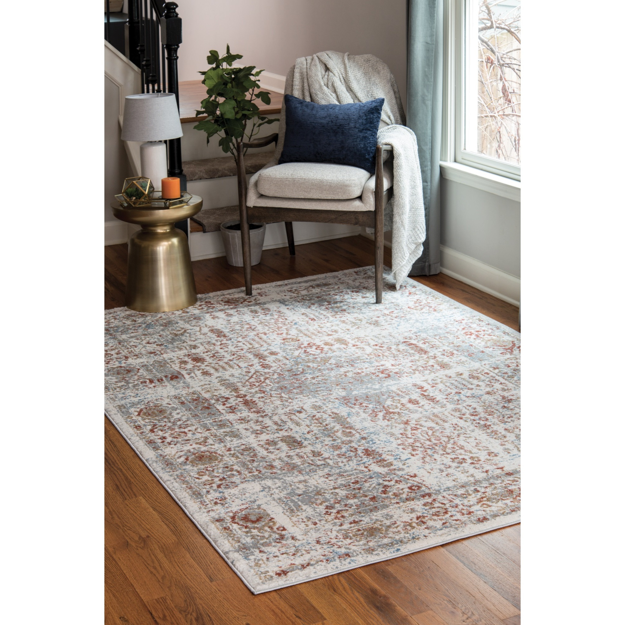 United Weavers Austin Nixon Rust Area Rug 5'3" x 7'2"