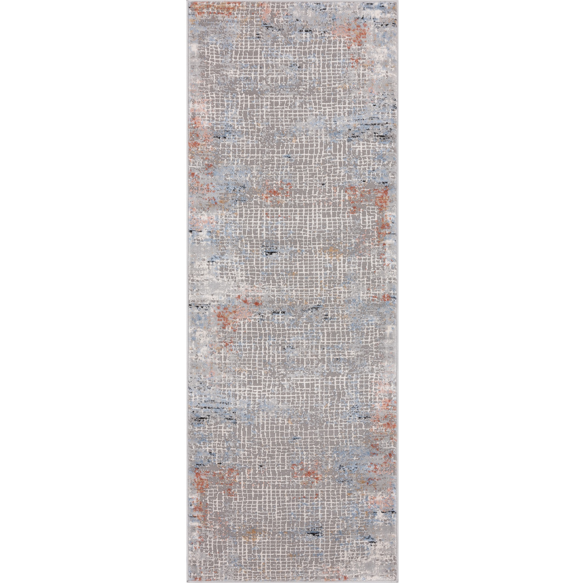 United Weavers Austin Devine Rust Runner Rug 2'7" x 7'4"