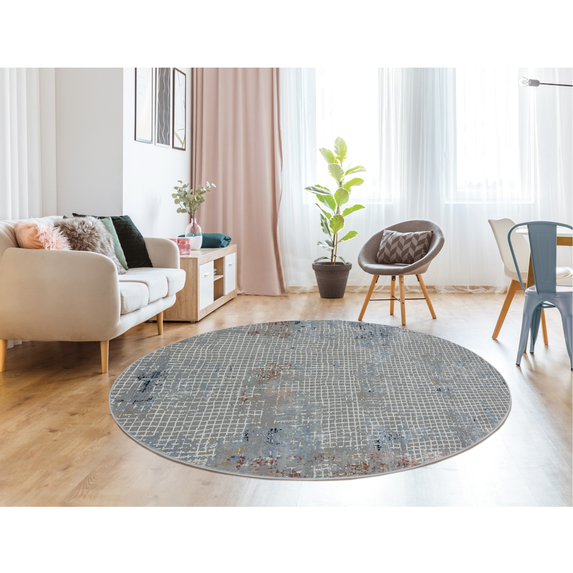 United Weavers Austin Devine Rust Round Rug 7'10" RD