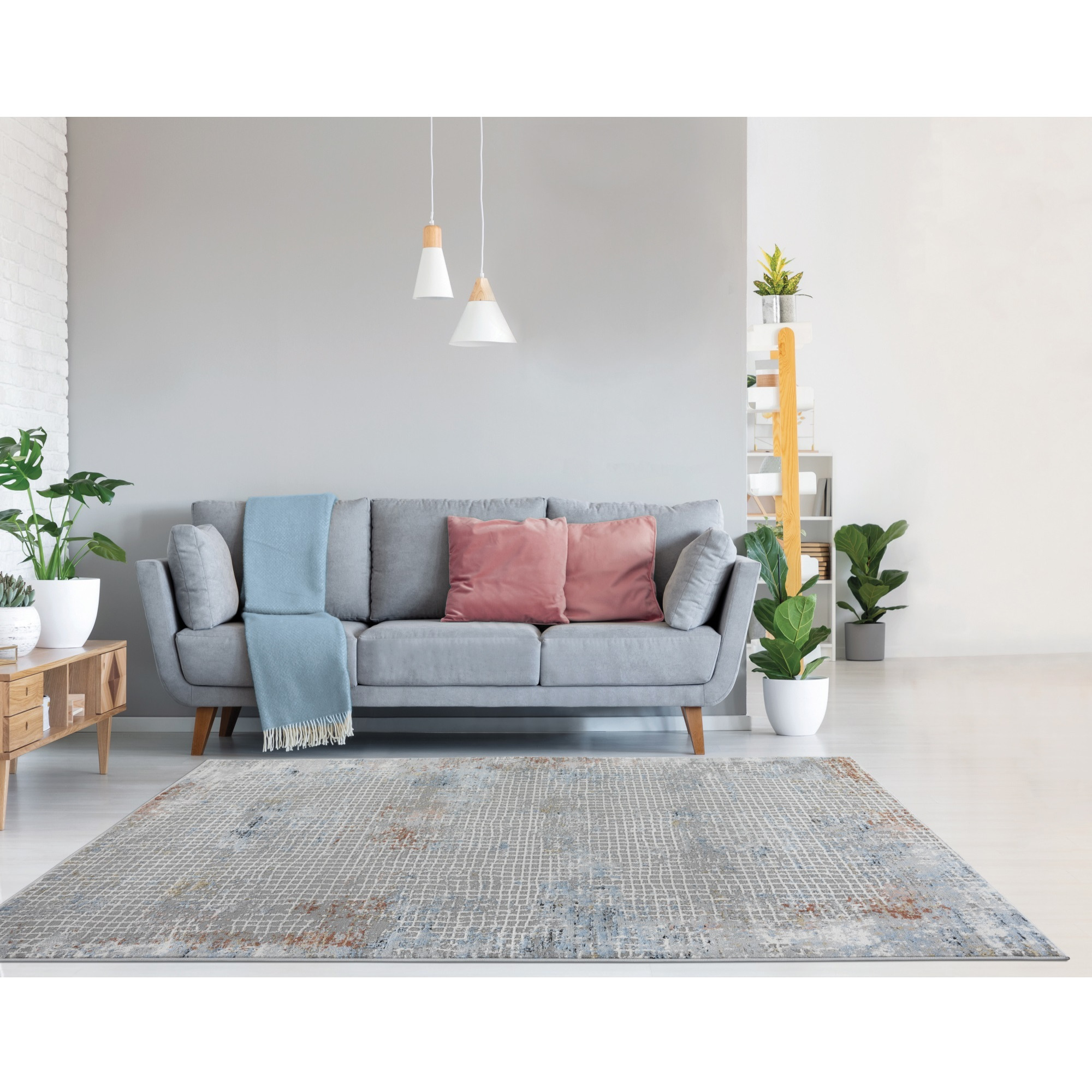 United Weavers Austin Devine Rust Oversize Area Rug 12'6" x 15'