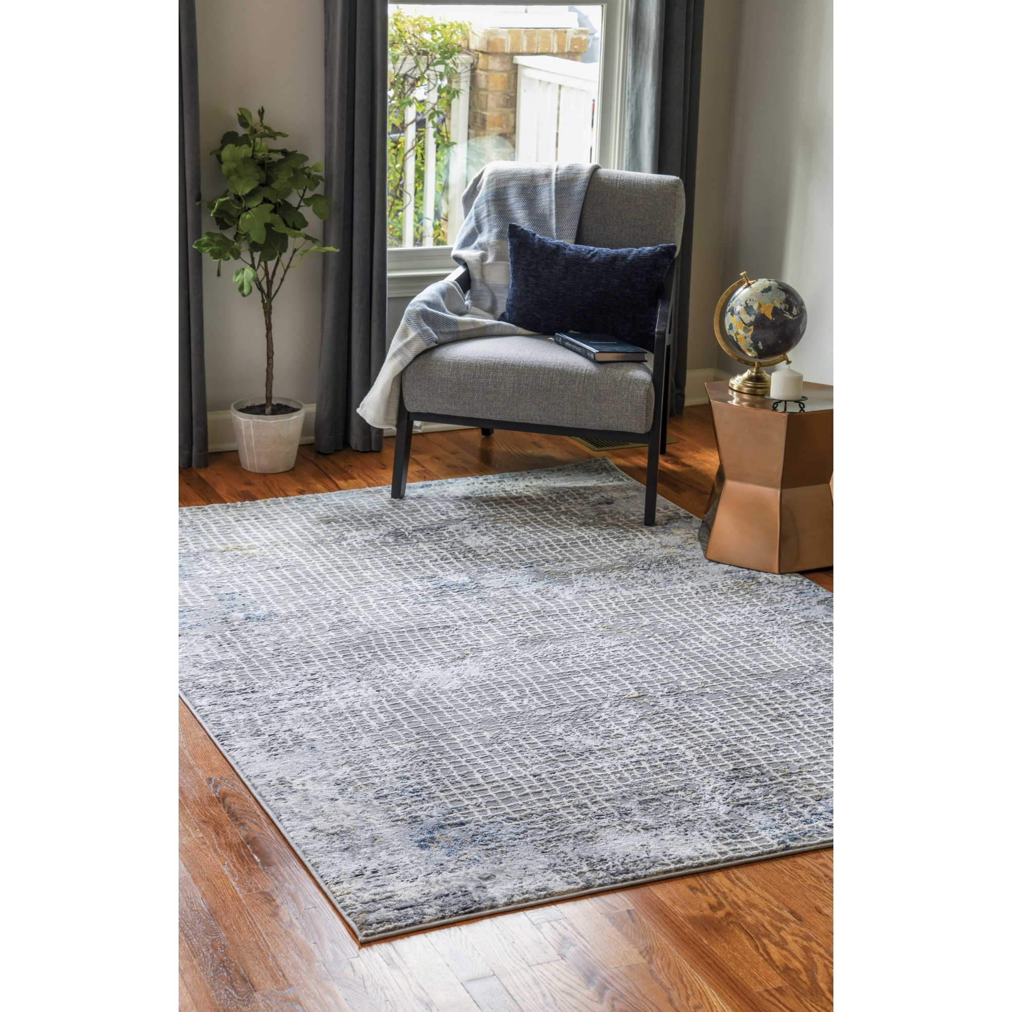 United Weavers Austin Devine Blue Round Rug 7'10" RD