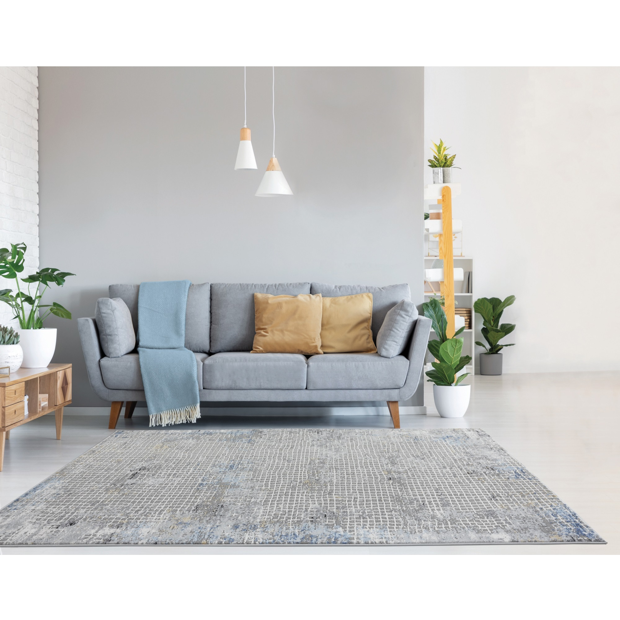 United Weavers Austin Devine Blue Round Rug 7'10" RD