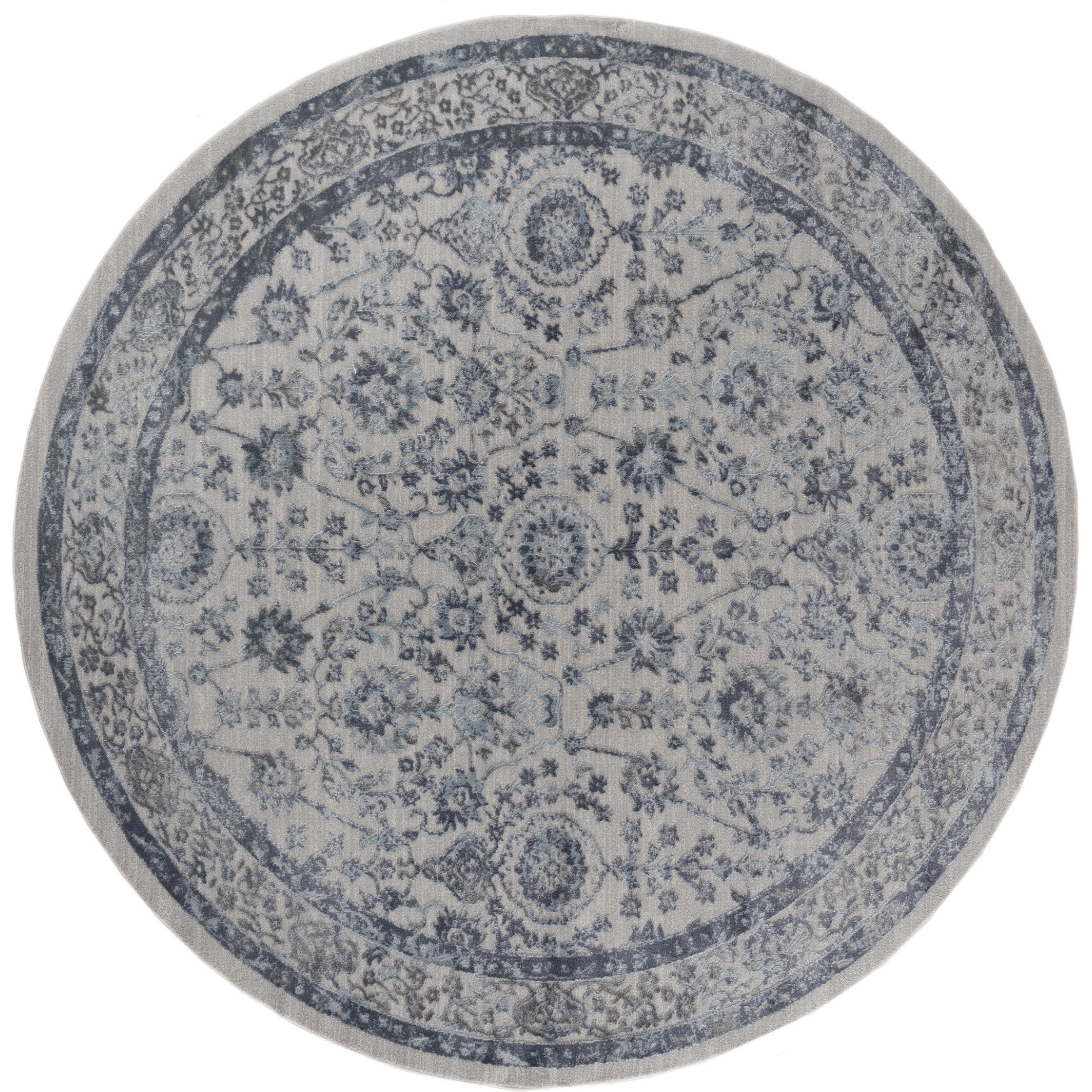 United Weavers Cascades Shasta Blue Round Rug 7'10" RD
