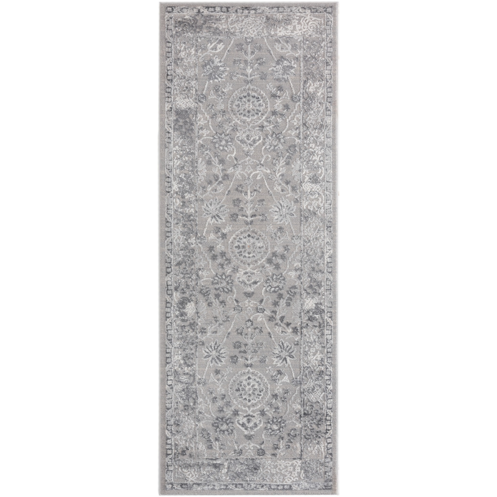 United Weavers Cascades Shasta Grey Runner Rug 2'7" x 7'2"