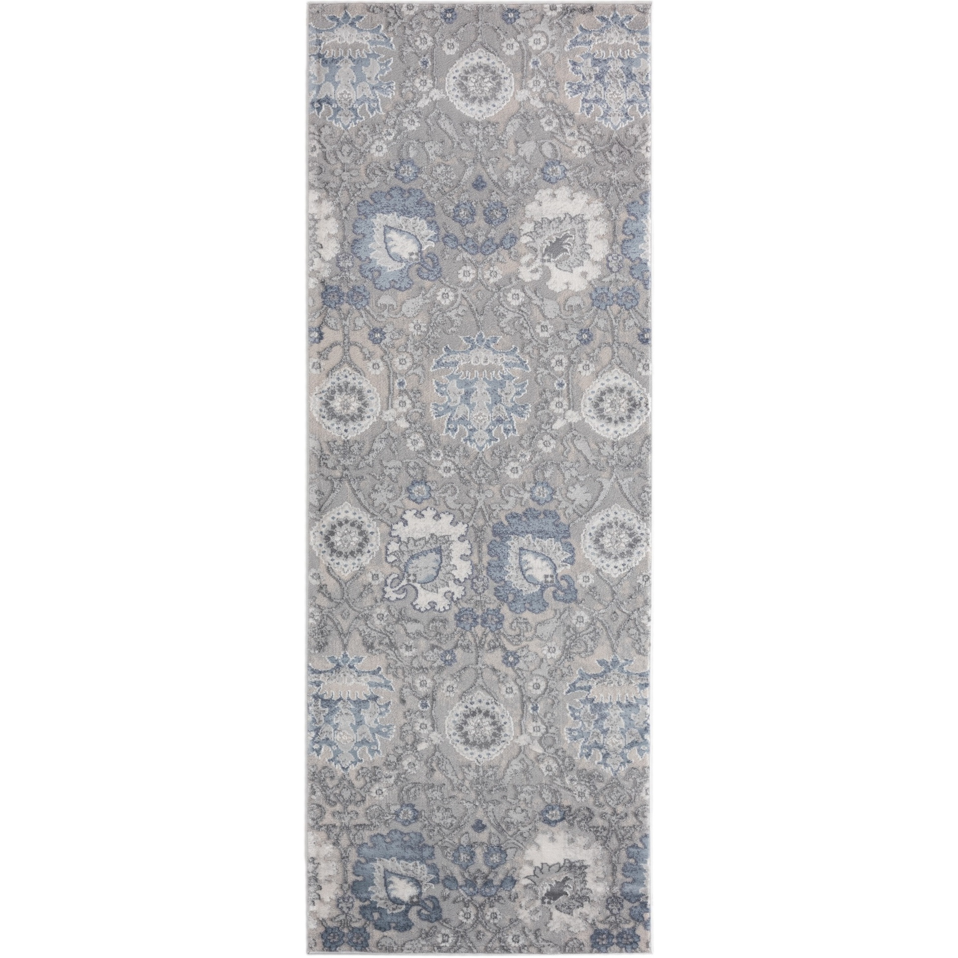 United Weavers Cascades Olallie Blue Runner Rug 2'7" x 7'2"