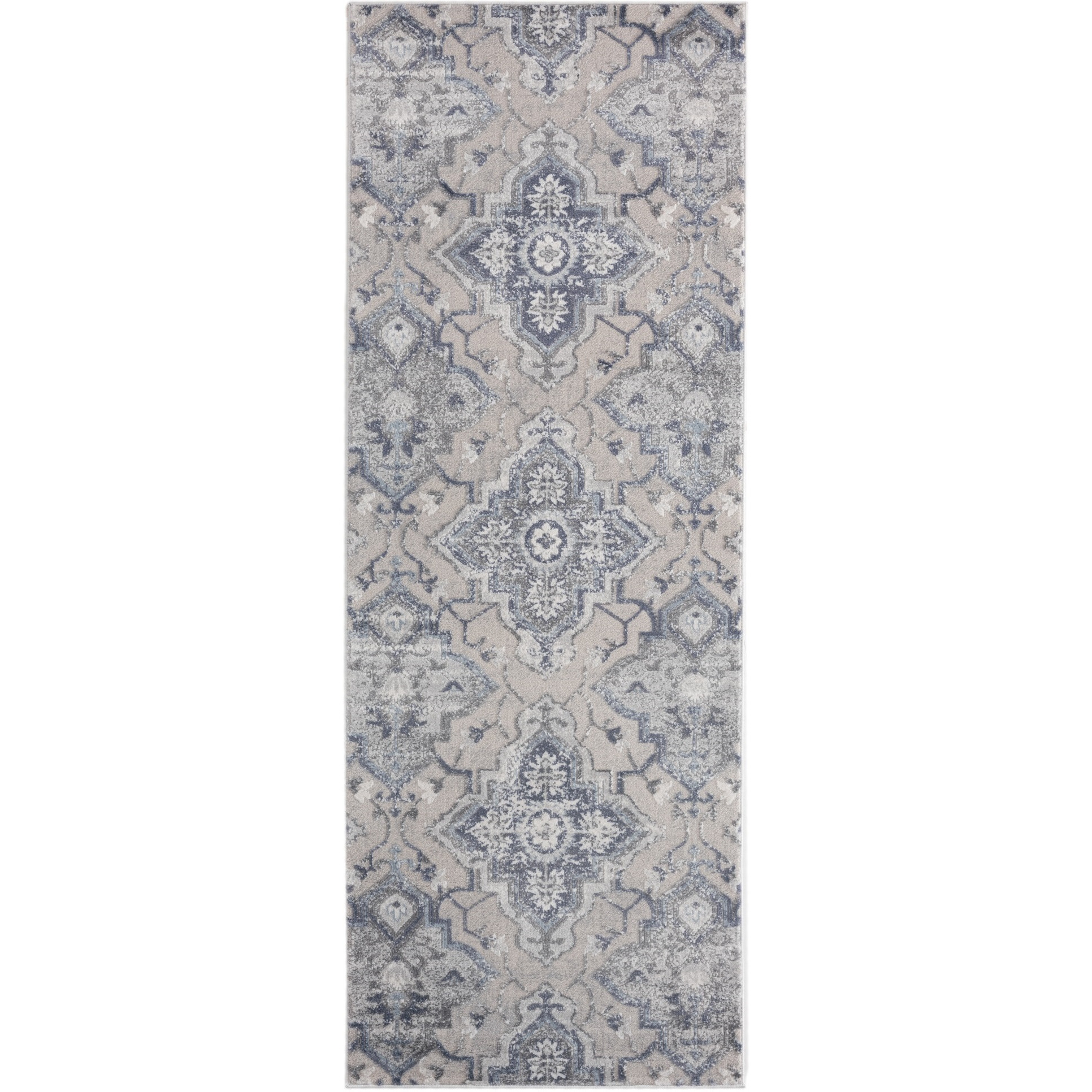 United Weavers Cascades Leavenworth Blue Runner Rug 2'7" x 7'2"