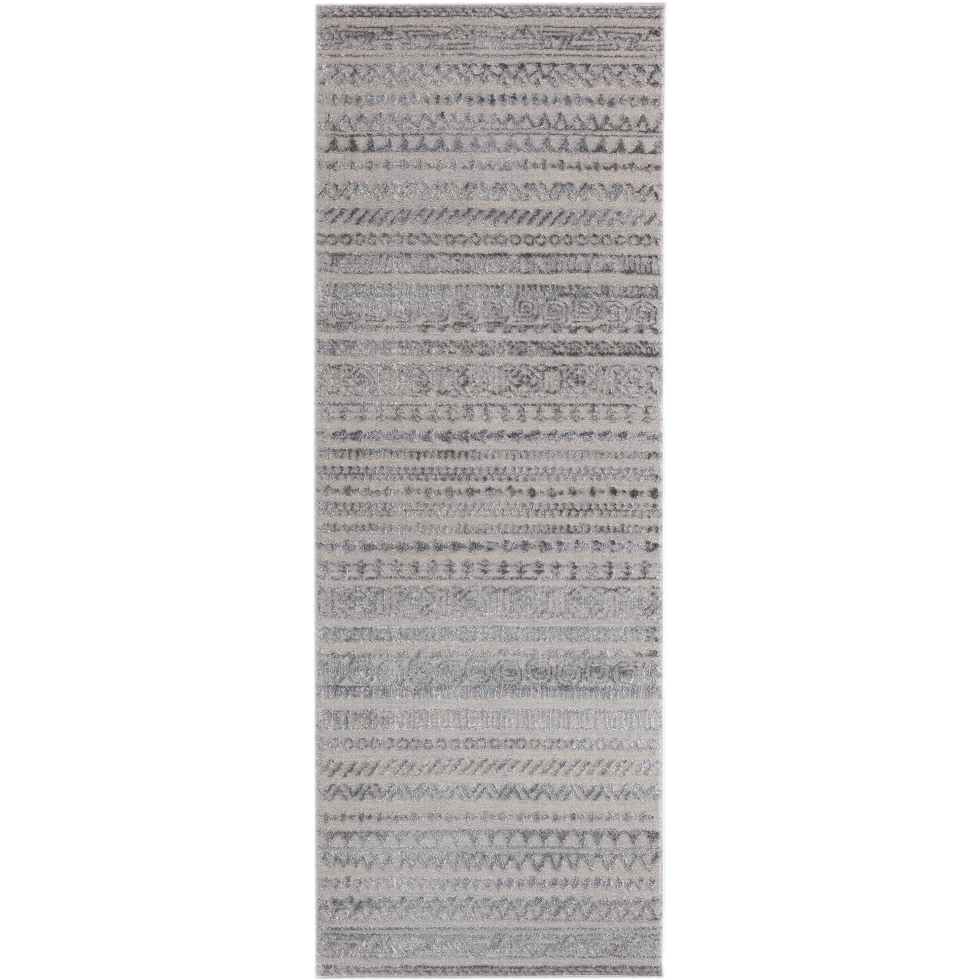 United Weavers Cascades Yamsay Grey Runner Rug 2'7" x 7'2"