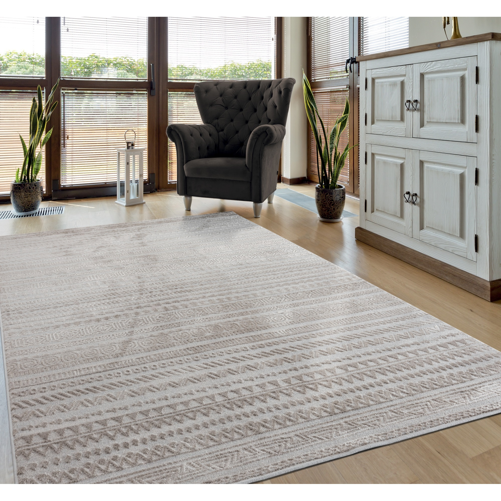 United Weavers Cascades Yamsay Wheat Oversize Rug 12'6" x 15'