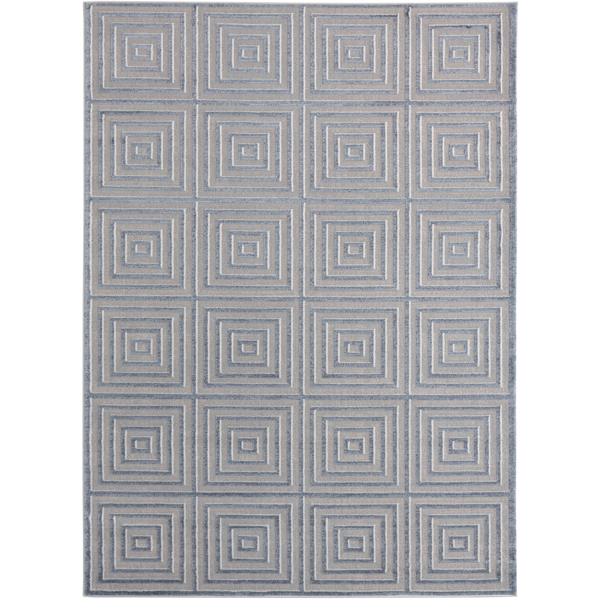 United Weavers Cascades Tehama Blue/Grey Accent Rug 1'11" x 3'