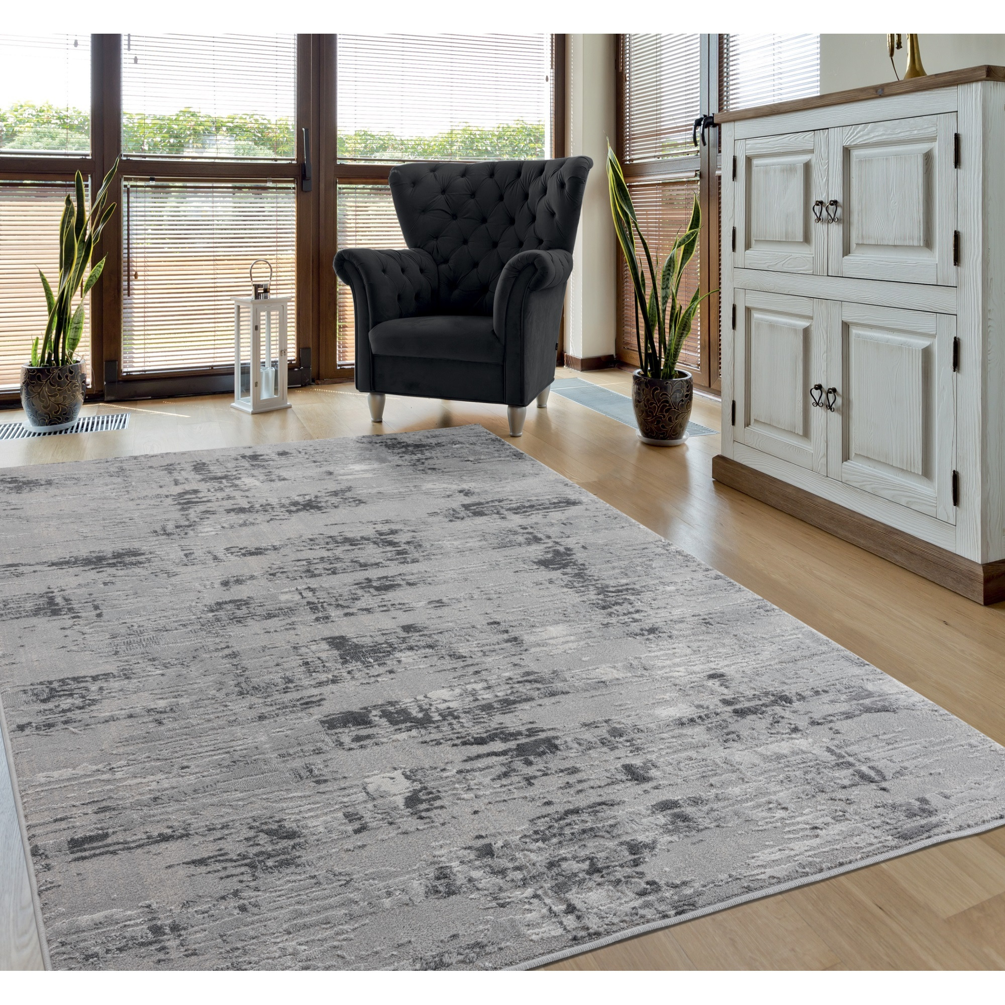 United Weavers Cascades Salish Grey Accent Rug 1'11" x 3'