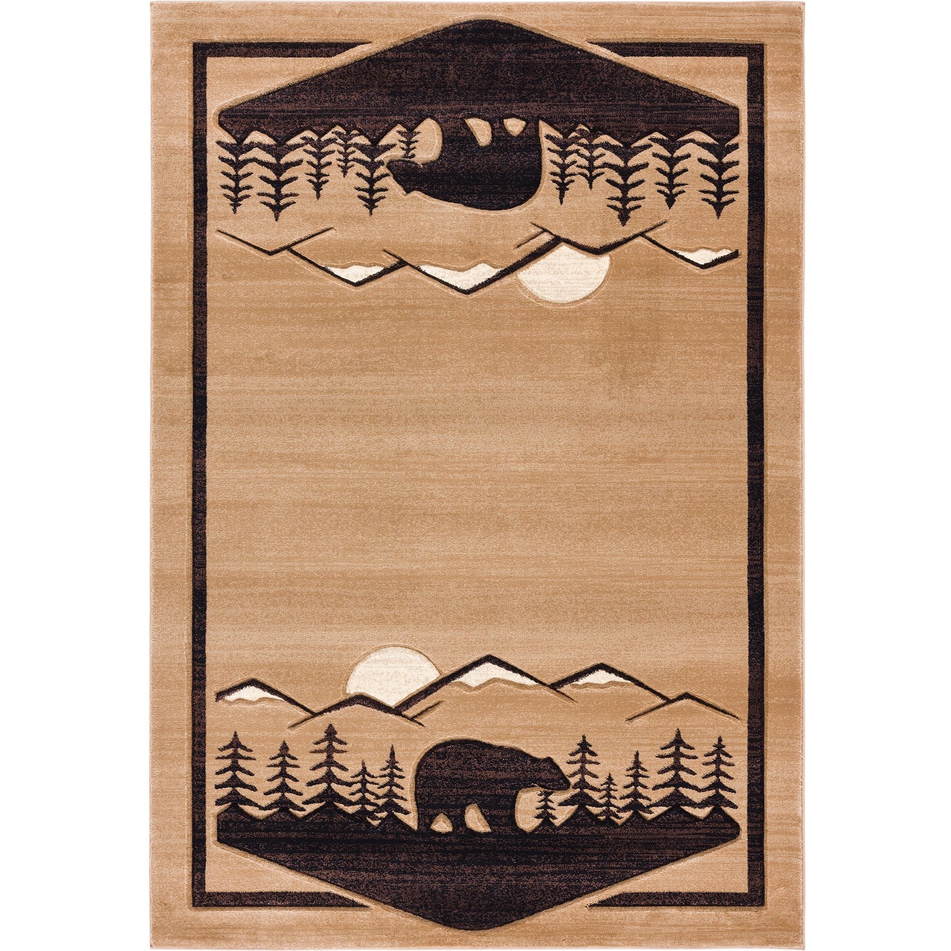 United Weavers Cottage Treetops Beige Area Rug 2'7" x 4'2"