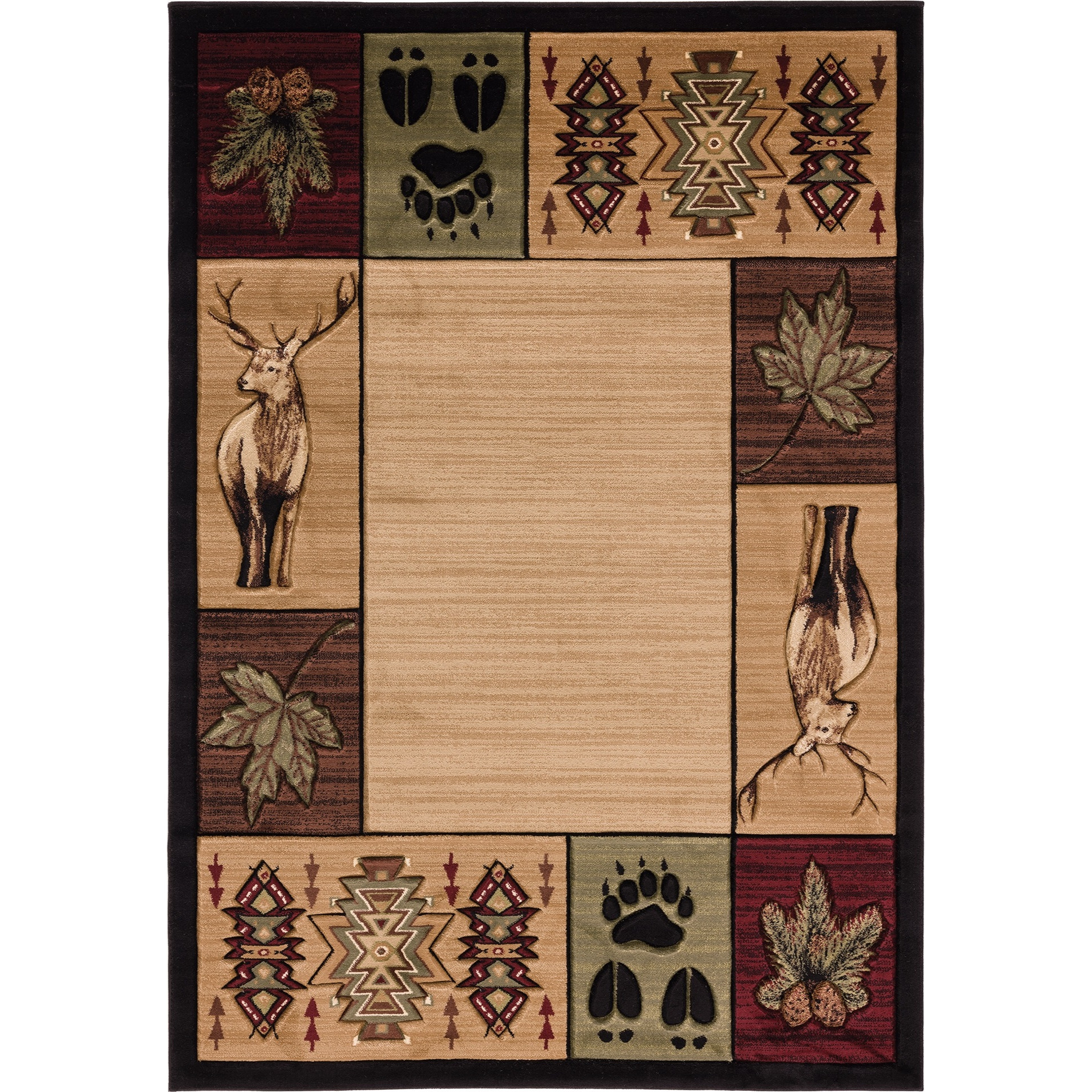 United Weavers Cottage Maddox Edge Beige Area Rug 7'10" x 10'6"