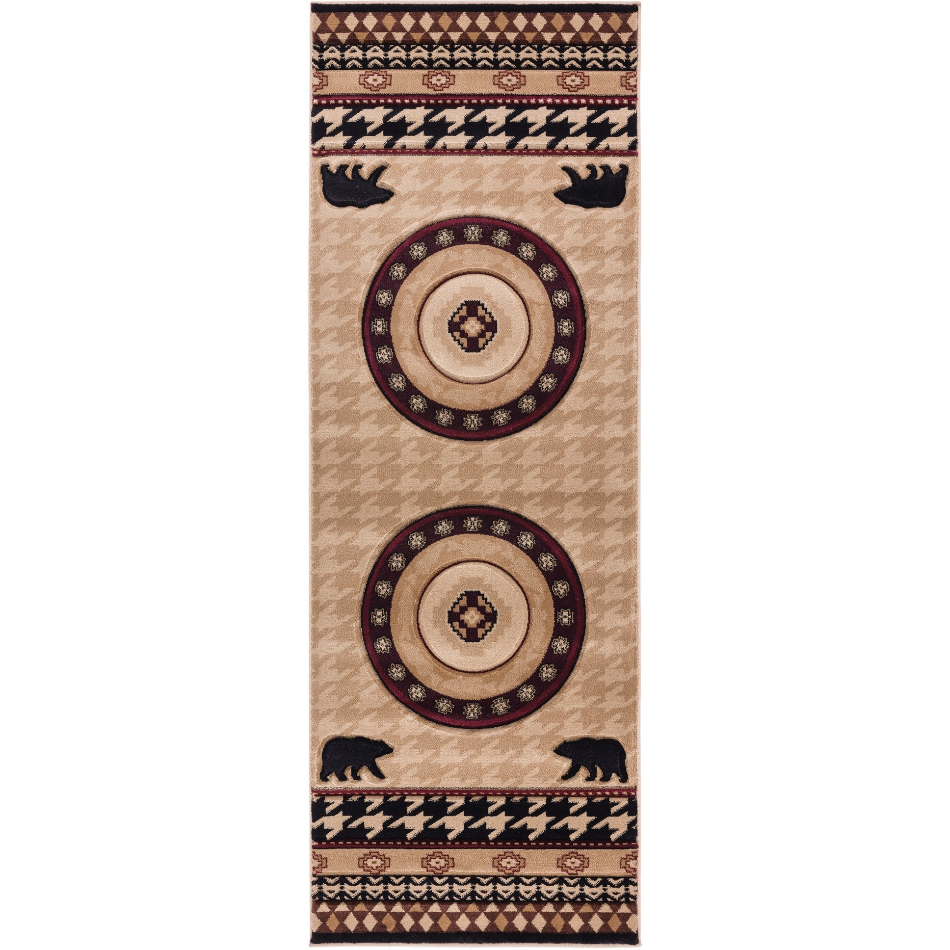 United Weavers Cottage Haven Beige Runner Rug 2'7" x 7'4"