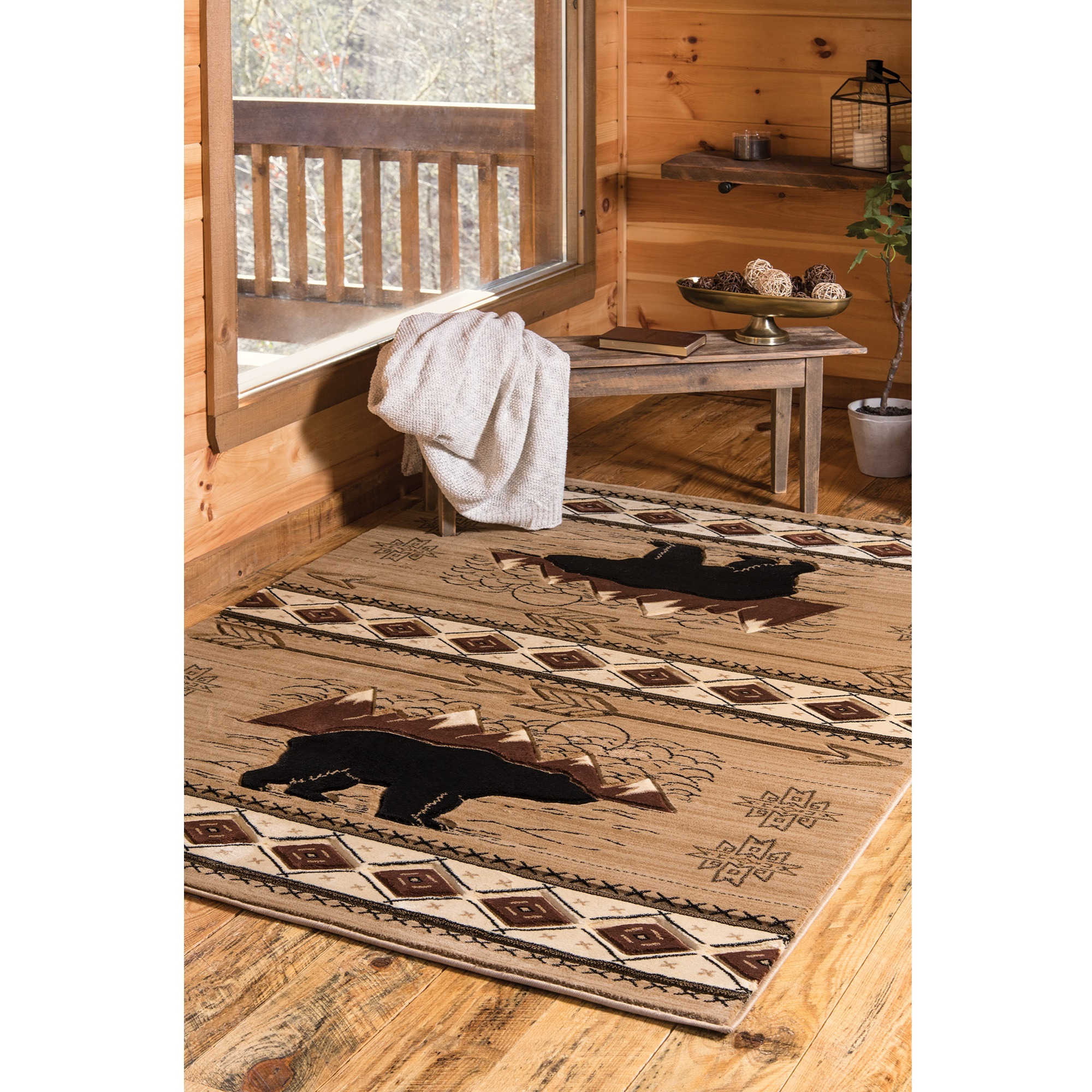 United Weavers Cottage Timberland Beige Area Rug 2'7" x 4'2"