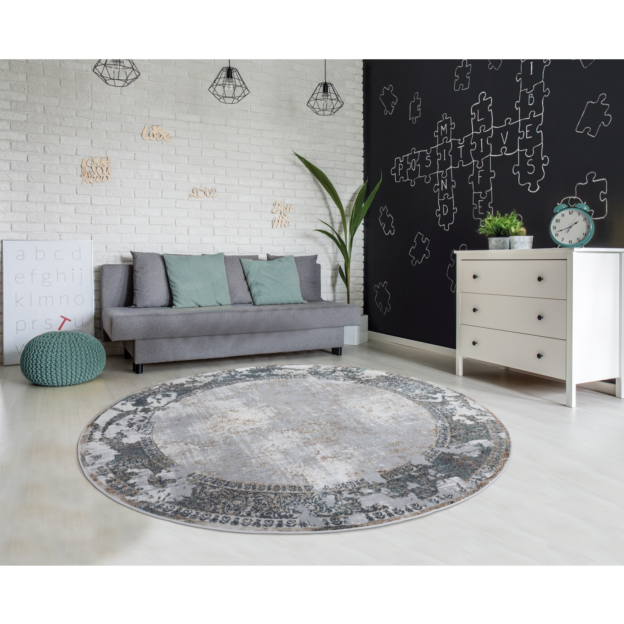 United Weavers Emojy Cashel Multi Round Rug 7'10" RD