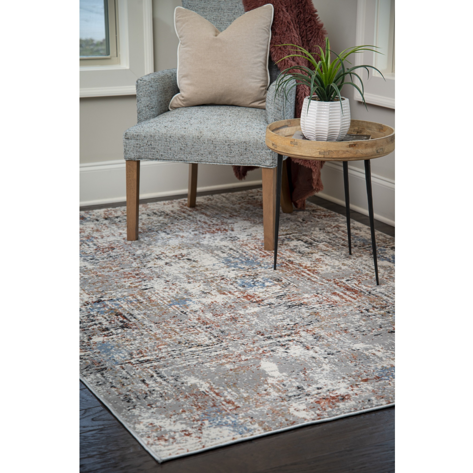 United Weavers Eternity Mizar Crimson Oversize Rug 7'10" x 10'6"