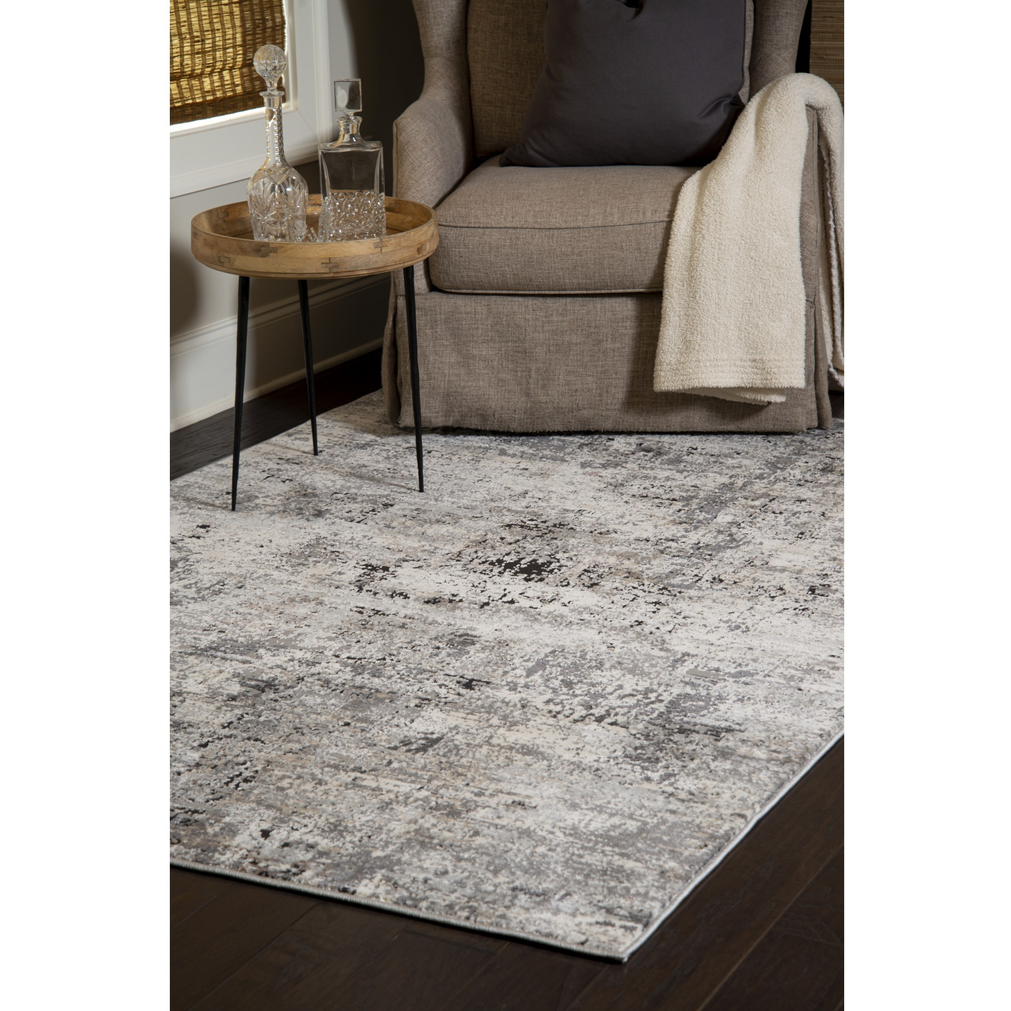 United Weavers Eternity Elixir Charcoal Area Rug 5'3" x 7'2"