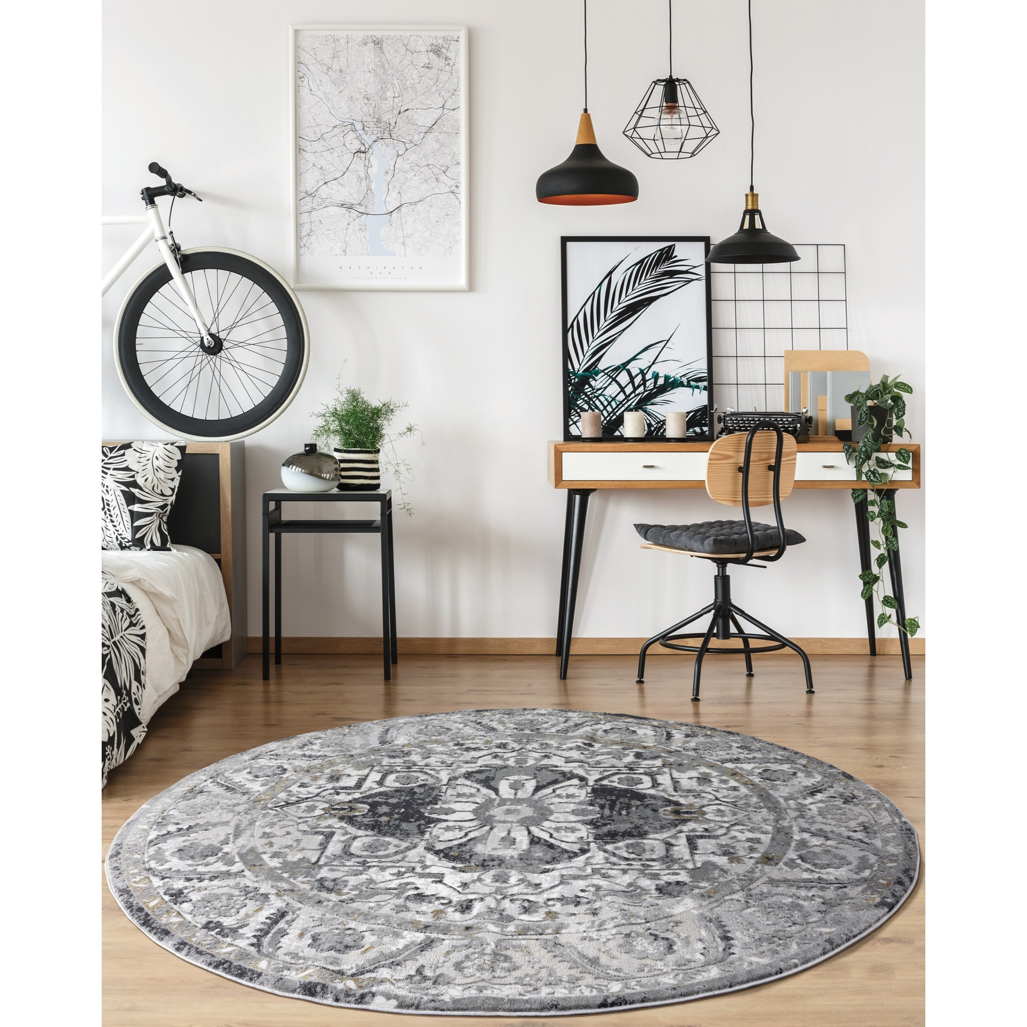 United Weavers Veronica Adelaide Wheat Round Rug 7'10" RD