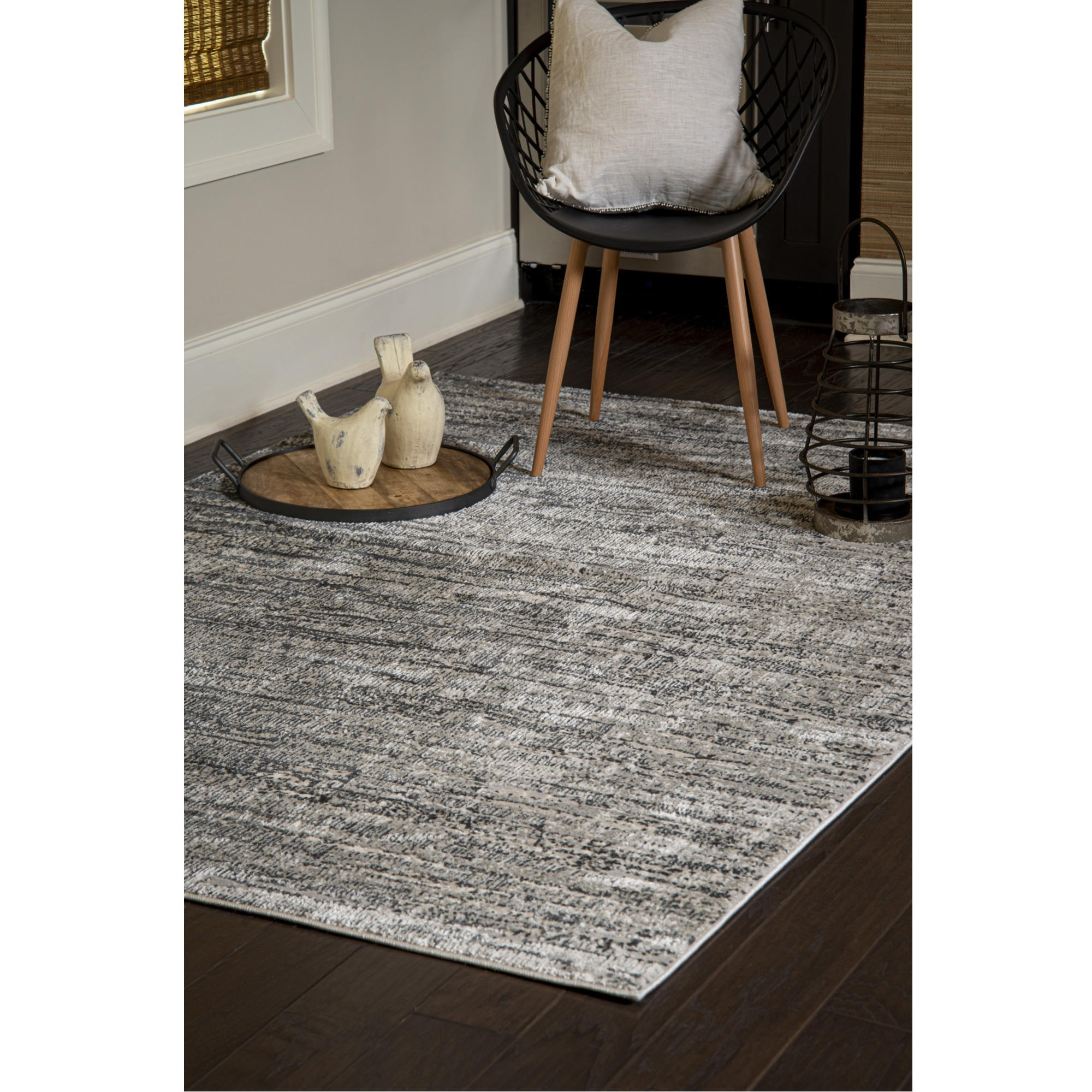 United Weavers Veronica Ives Grey Accent Rug 1'11" x 3'