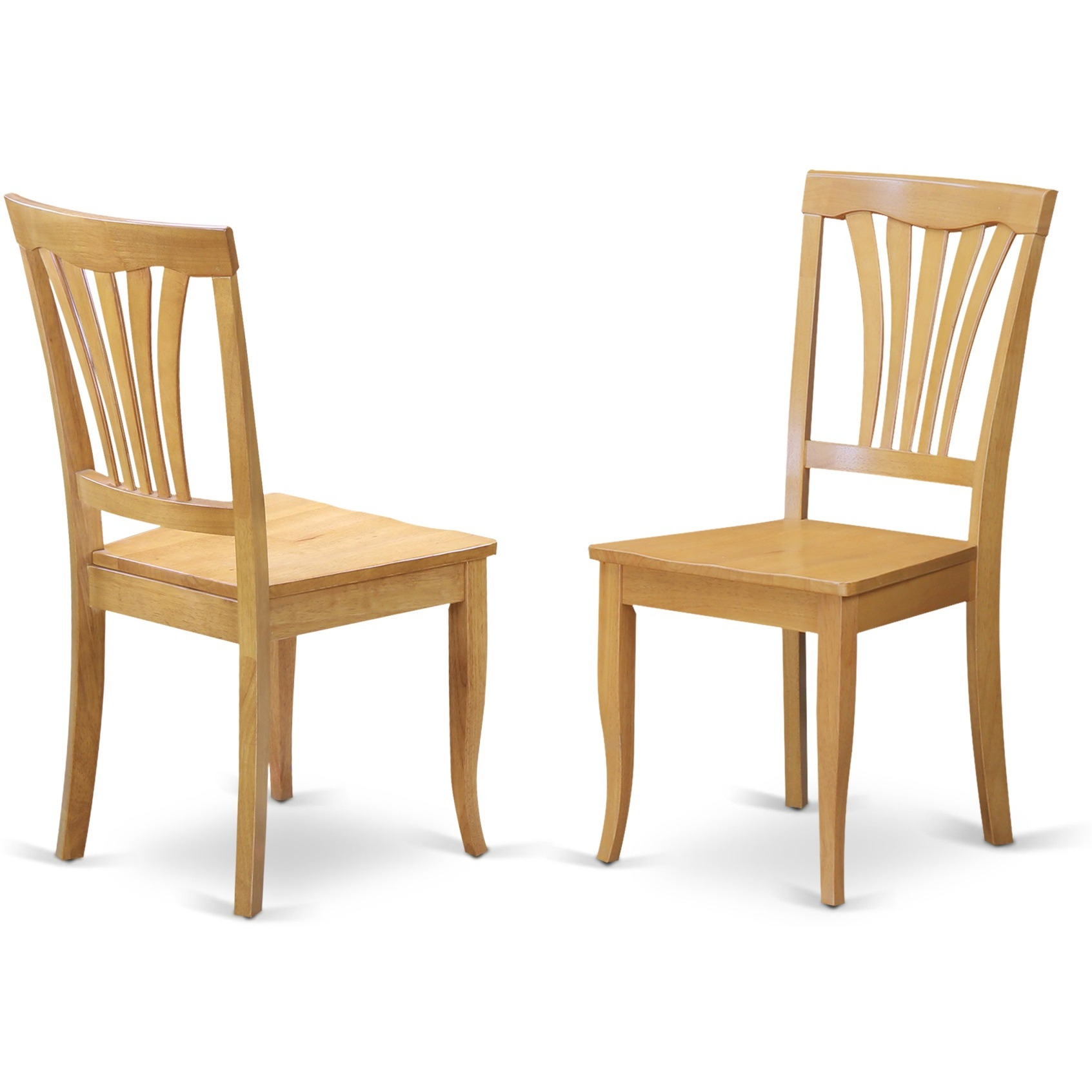 AVON7-OAK-W 7 PcKitchen Table set - Dinette Table and 6 Dining Chairs