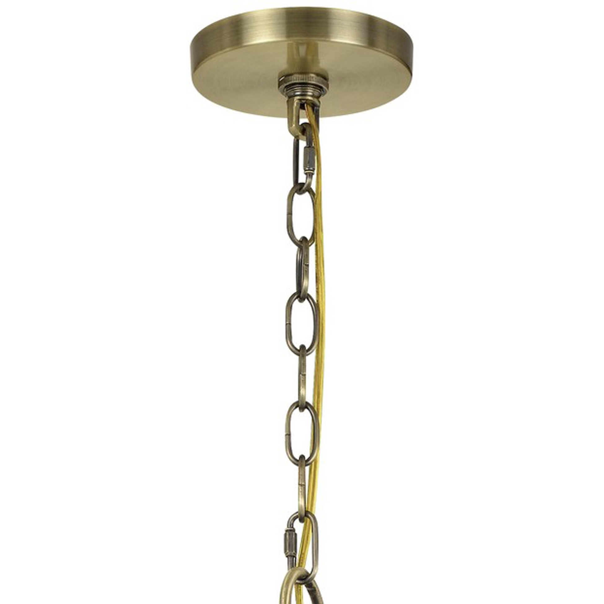 Metal Chandelier with 5 Candelabra Holders, Gold