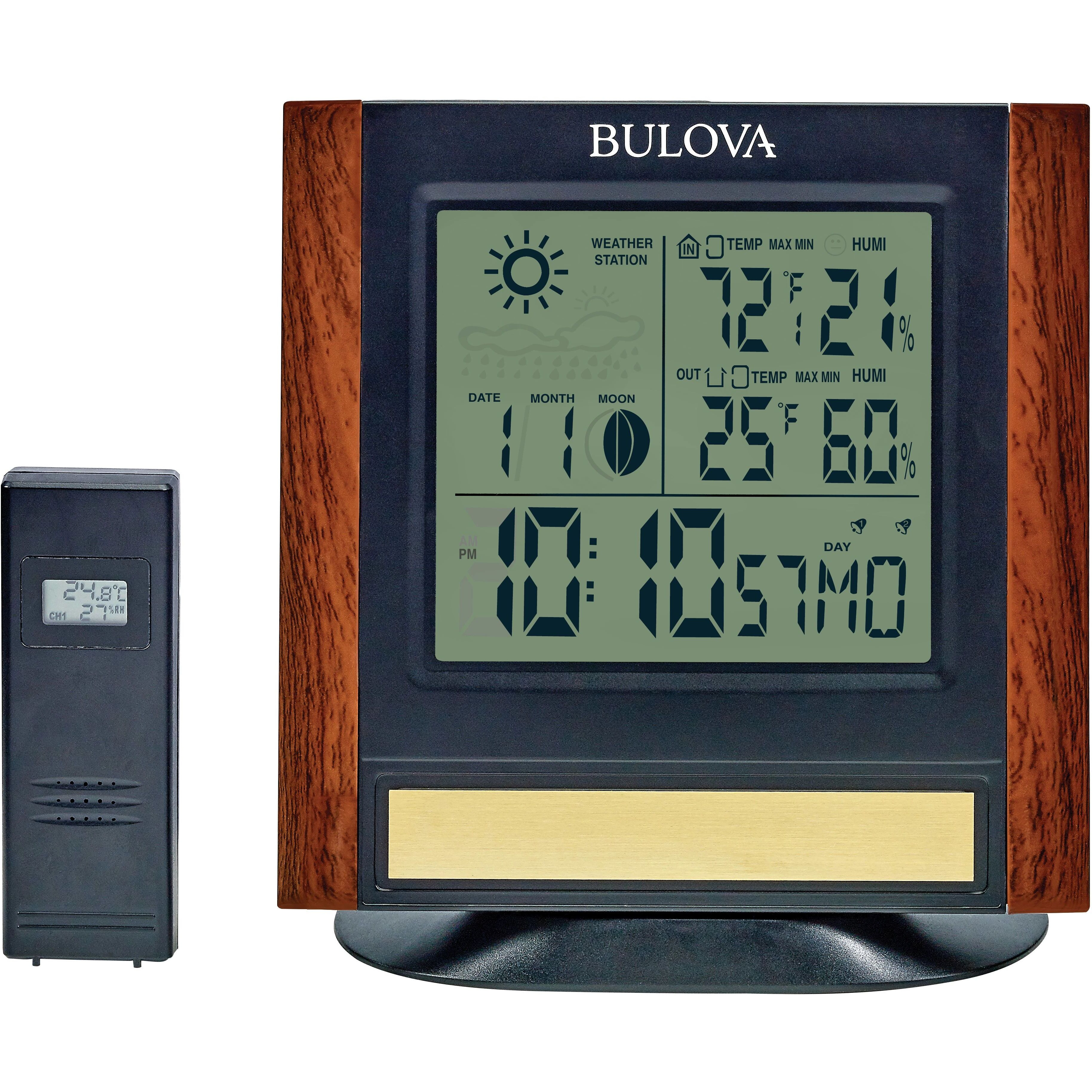 Bulova B1708 The Forecaster Clock