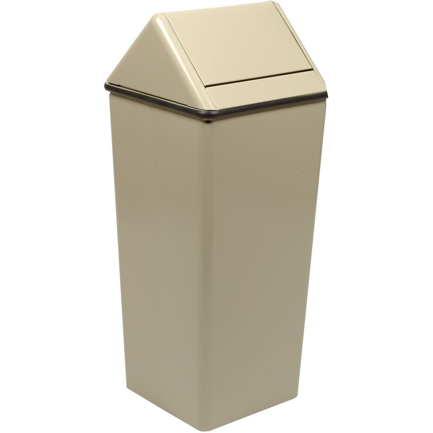 &quot1511HTAL-VV Ergode Swingtop - Large Square Hamper for Hospitality, Educational, and Industrial Venues - Swing Top, Rubber Gasket, Powder Coat Finish, 4 Feet, Optional Liner - Durable Steel Construction"