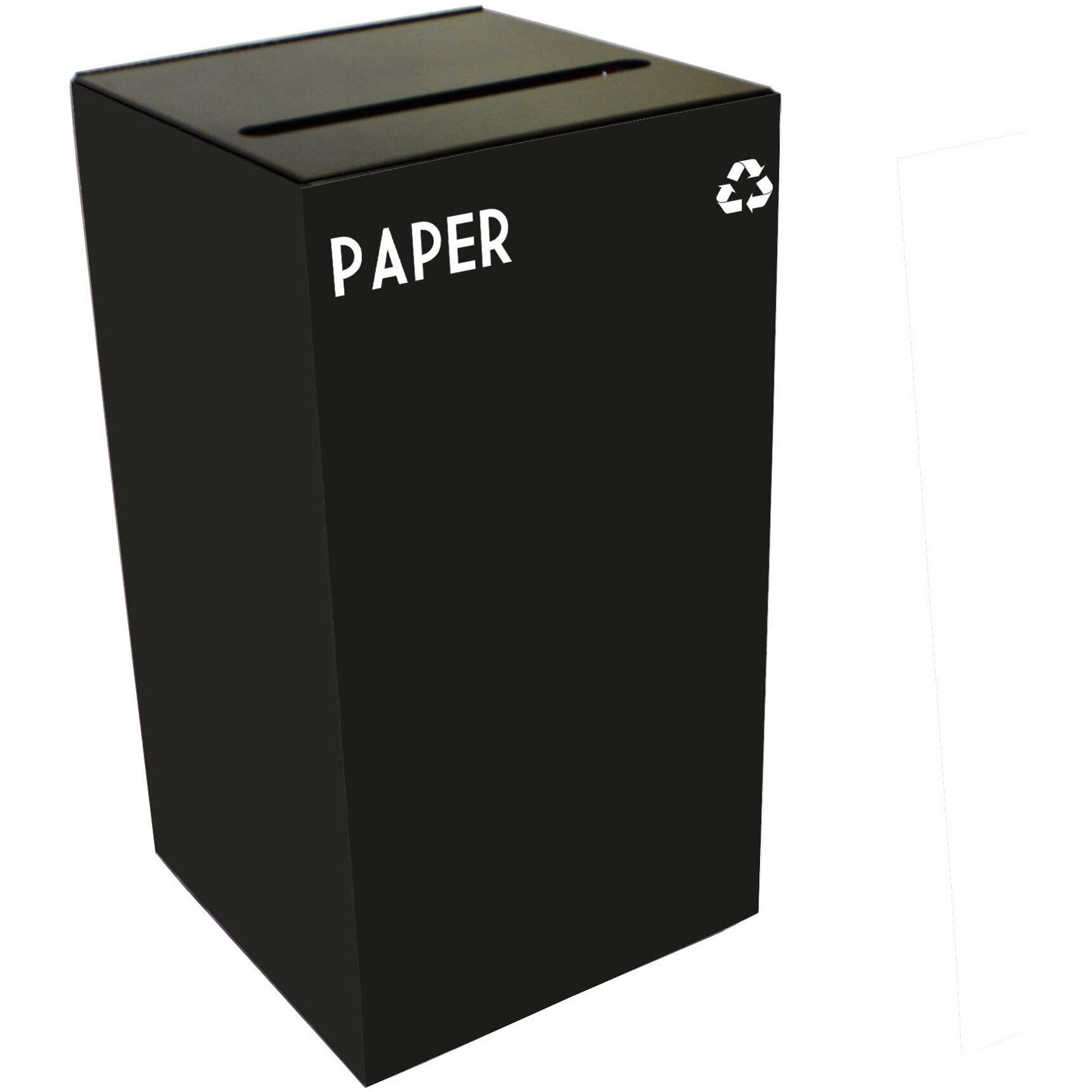 28GC02-CB-VV Ergode Recycling Containers - Compact, Space Efficient, Durable Steel, Customizable Sizes, Colors, Lid Options