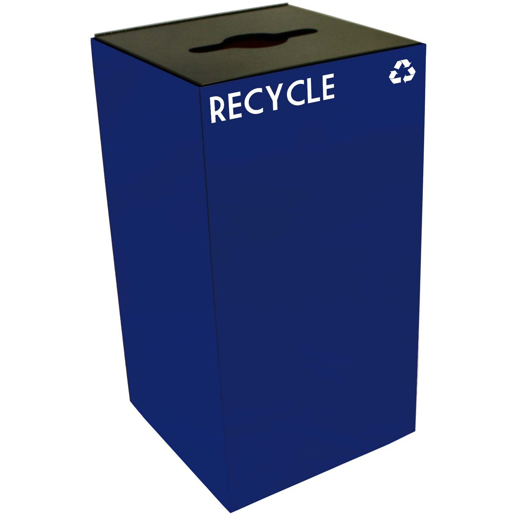 28GC04-BL-VV Ergode Recycling Containers - Compact, Space Efficient, Durable Steel, Customizable Sizes, Colors, Lid Options