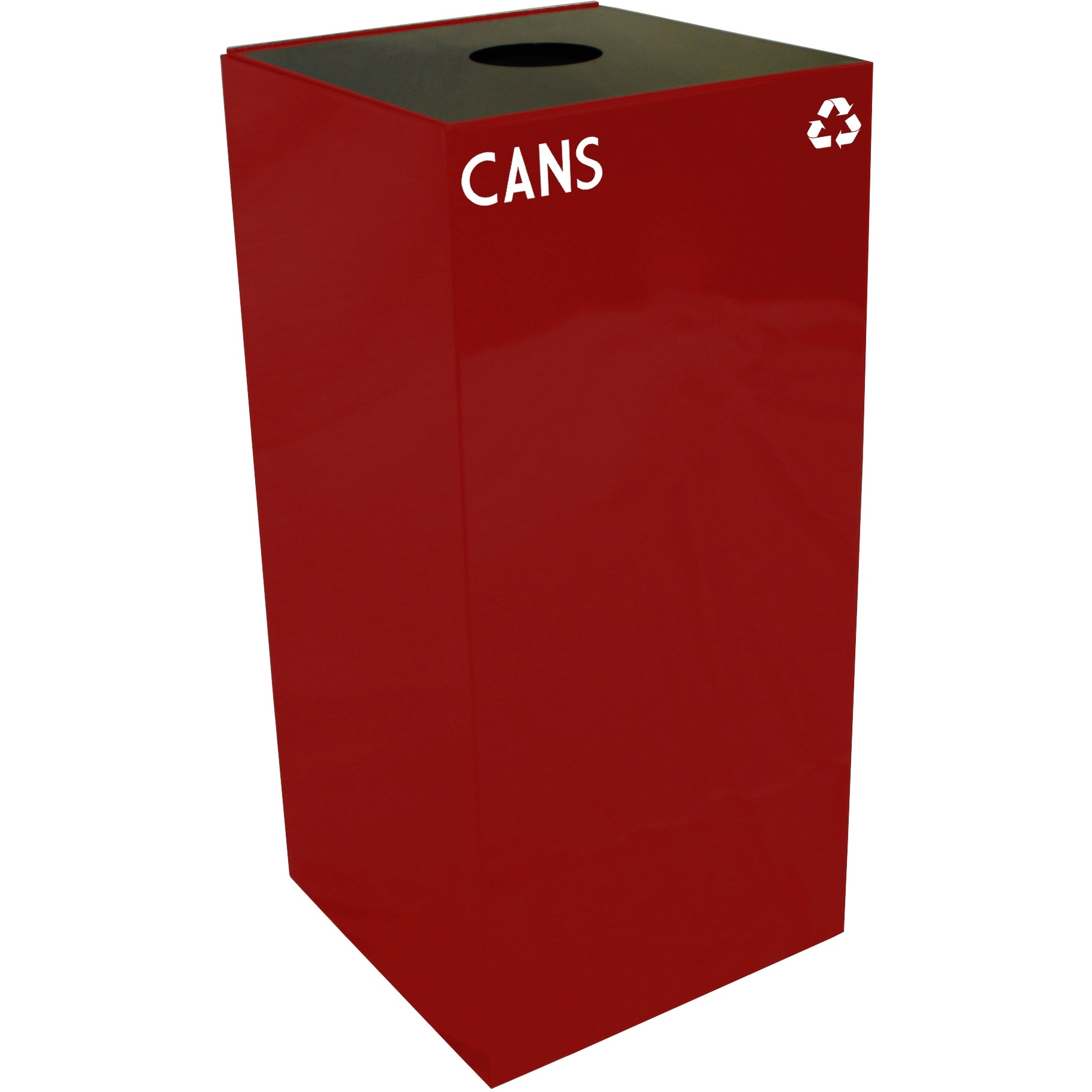32GC01-SC-VV Ergode Recycling Containers - Compact & Customizable Square Shape, 4 Sizes, 4 Colors, 4 Lid Options, Durable Steel Construction