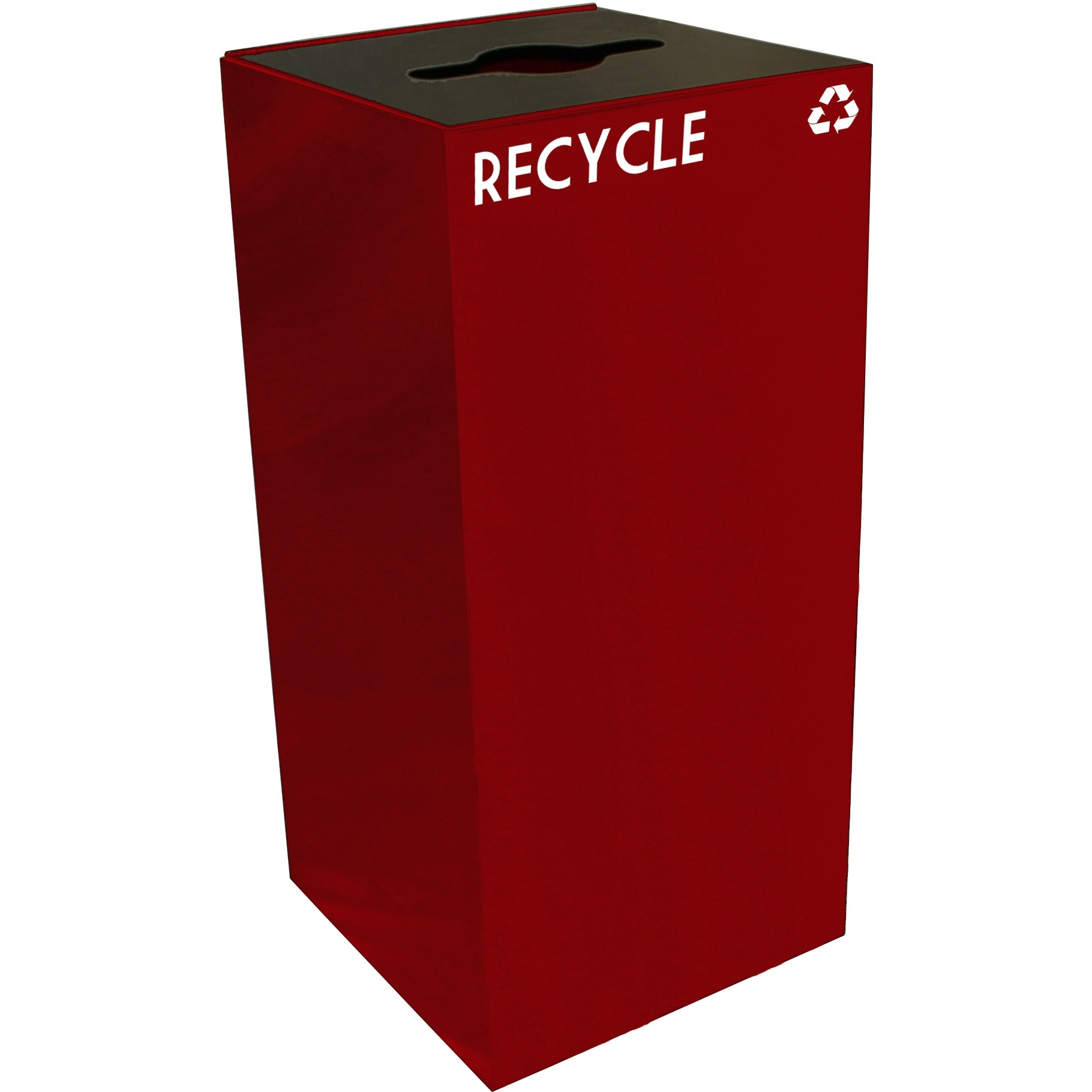 32GC04-SC-VV Ergode Recycling Containers - Compact & Customizable Square Shape, 4 Sizes, 4 Colors, 4 Lid Choices, Durable Steel Construction