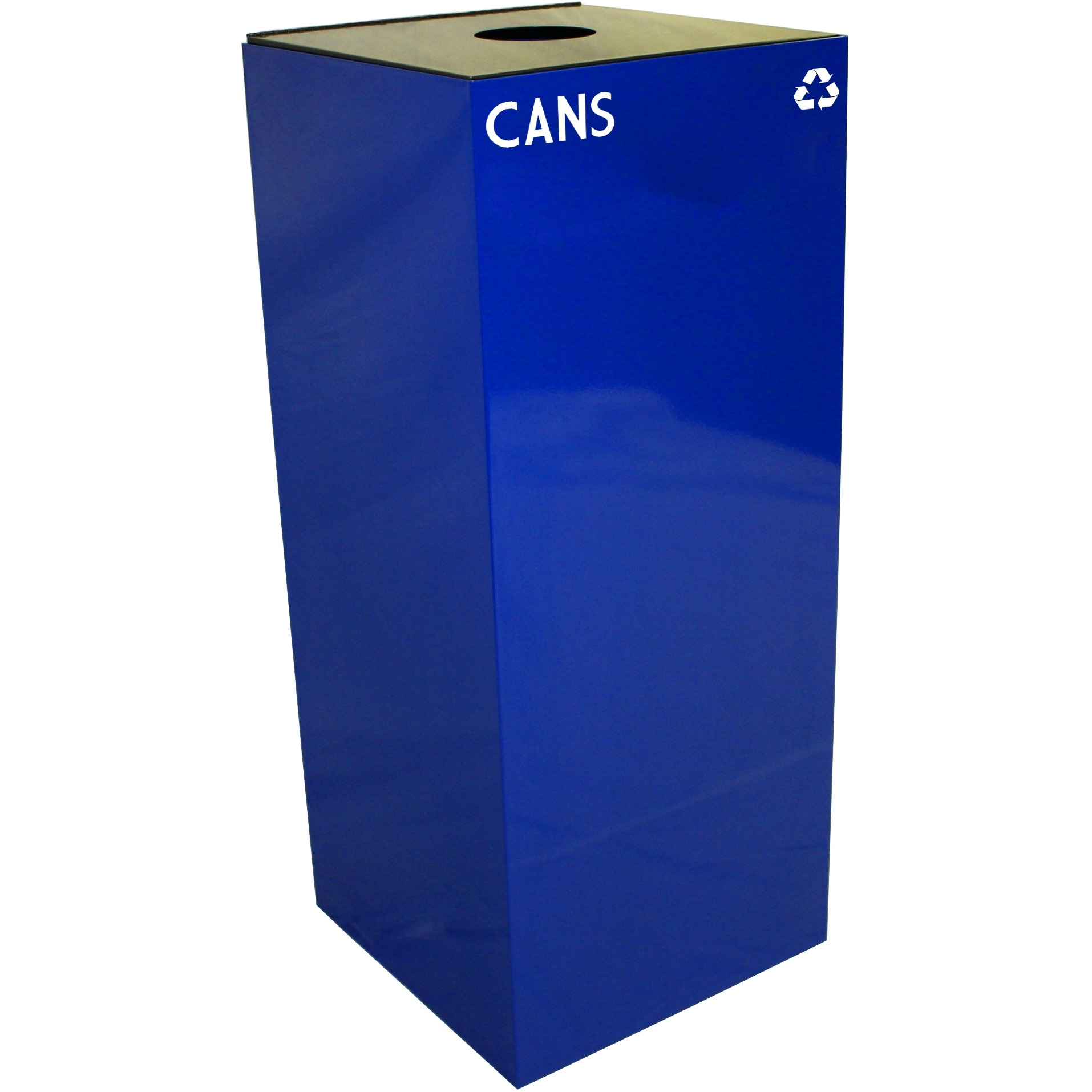 36GC01-BL-VV Ergode Recycling Containers - Compact, Customizable, Durable Steel Construction - 4 Sizes, 4 Colors, 4 Lid Options