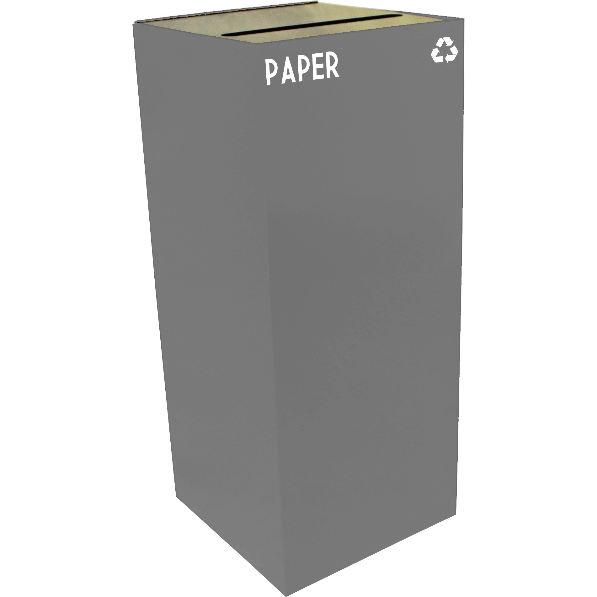 36GC02-SL-VV Ergode Recycling Containers - Compact, Space Efficient, Customizable Sizes, Colors, and Lid Options, Durable Steel Construction