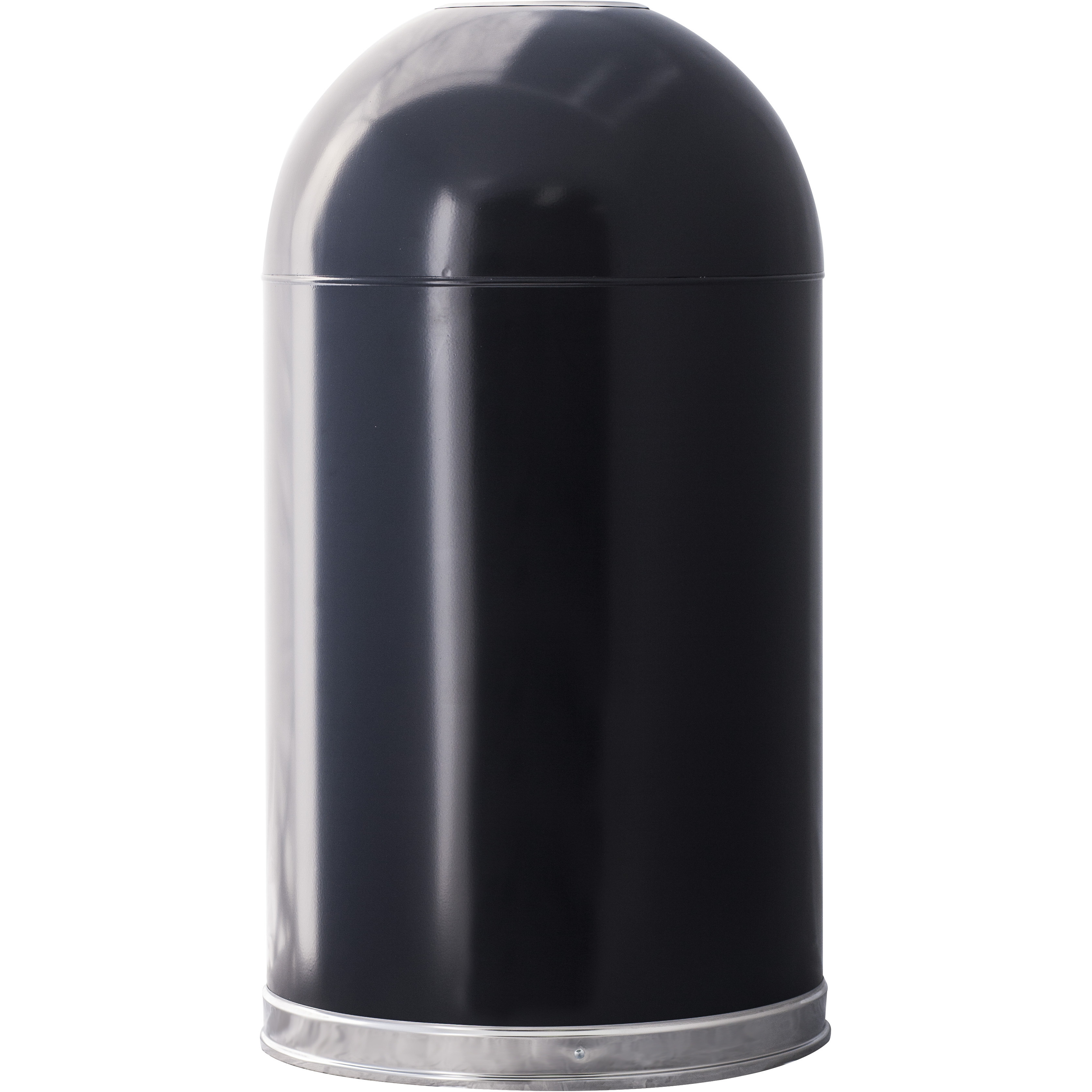 Ergode Dometop 420DTBK-VV Trash Receptacle | Touchless & Hygienic Waste Disposal | Sturdy Steel Shell | Easy Liner Removal