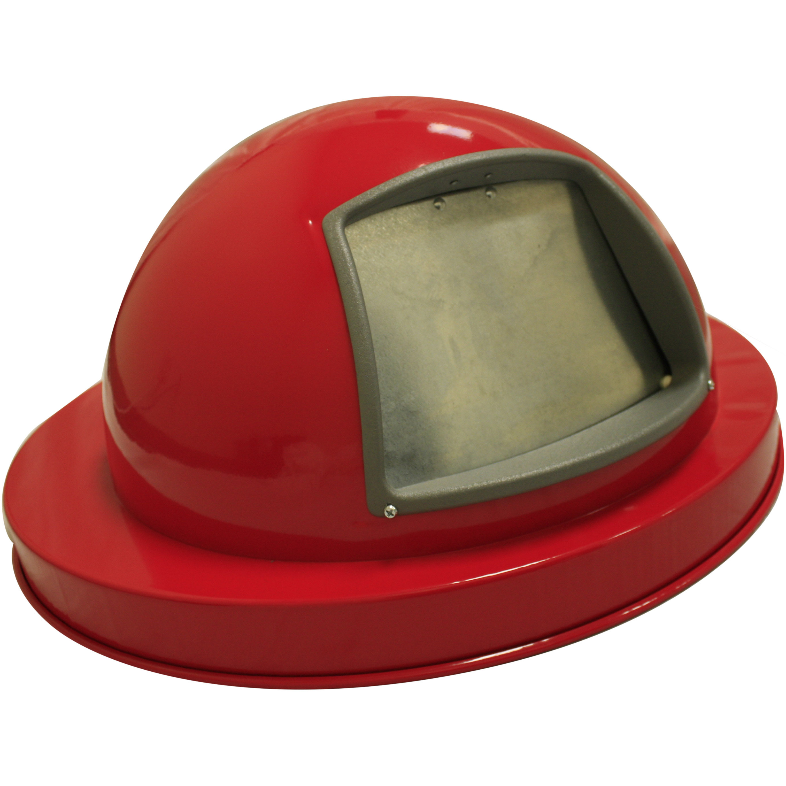 Ergode 5555RD-VV Outdoor Drum Cover - Dome Top Lid for 55-Gallon Drum & EXP-52 Receptacles, Durable Steel, Powder Coat Finish